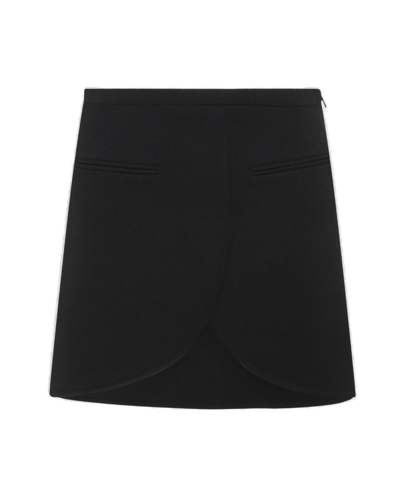 Courrèges Ellipse Twill Mini Skirt - Black スカート