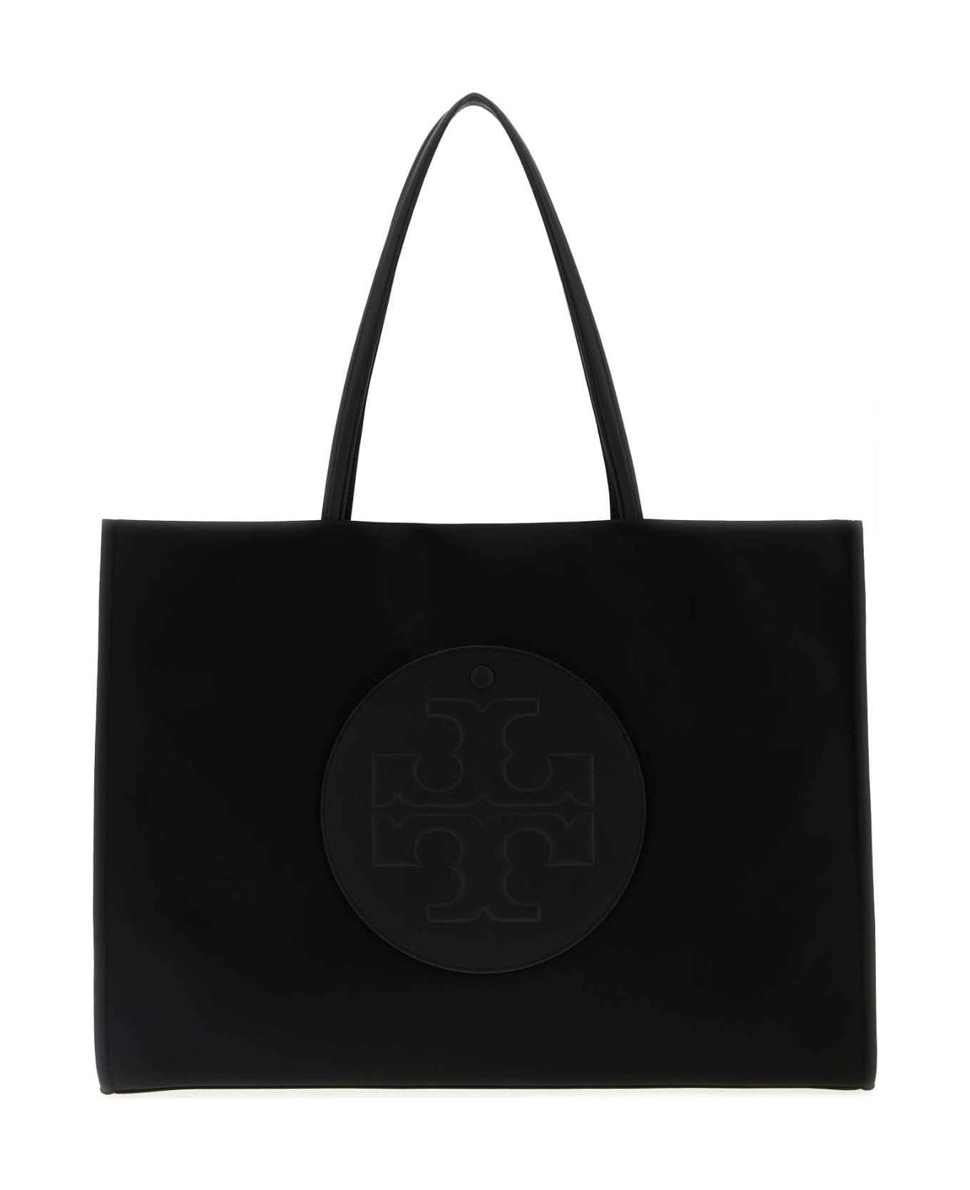 Tory Burch Black Nylon Ella Shopping Bag - BLACK