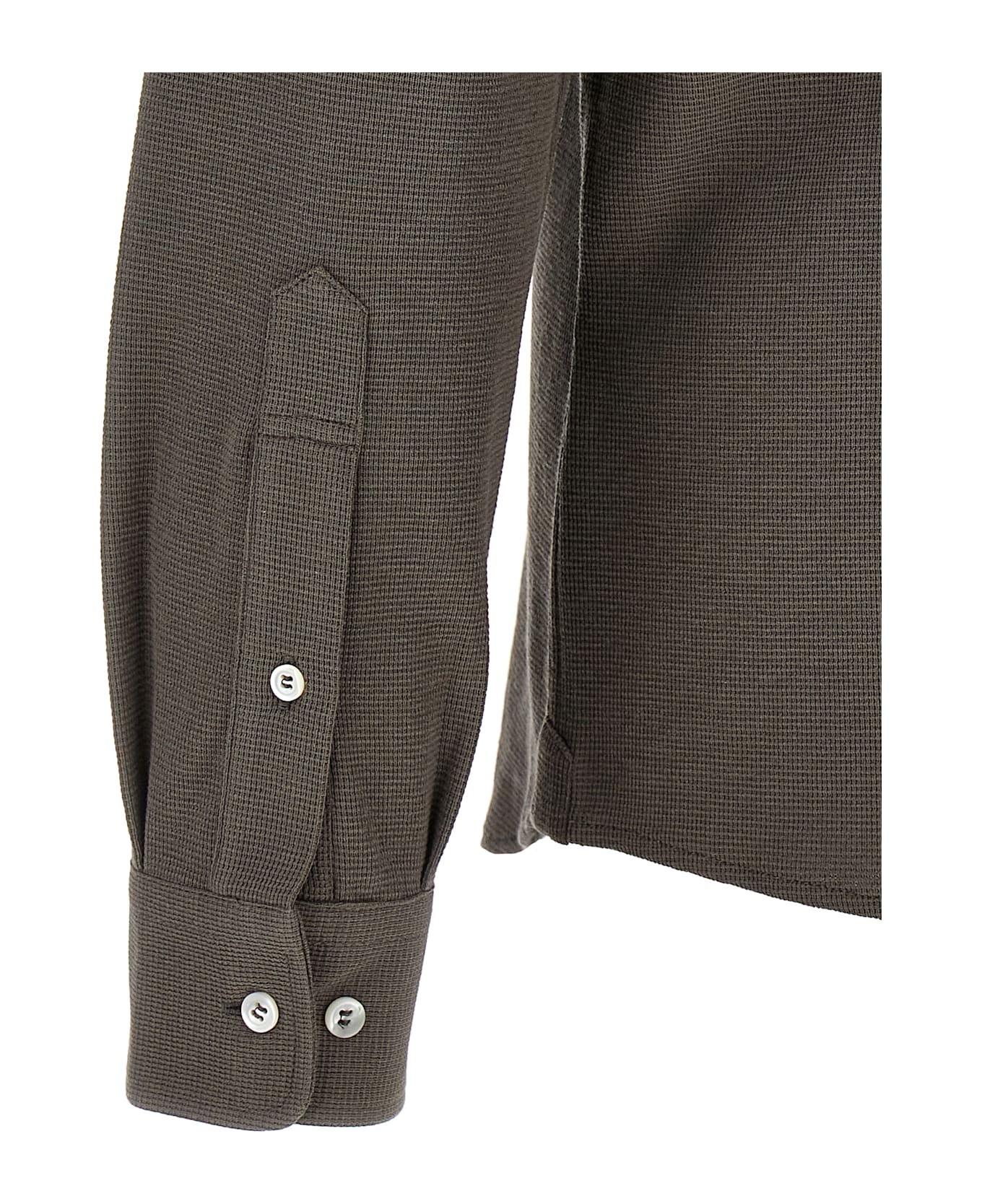 Brunello Cucinelli Silk Shirt - Brown
