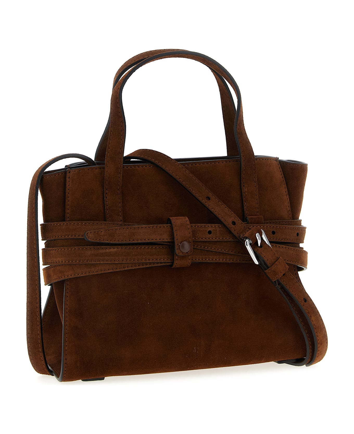 Moschino 
tie Me
 Small Handbag - Brown
