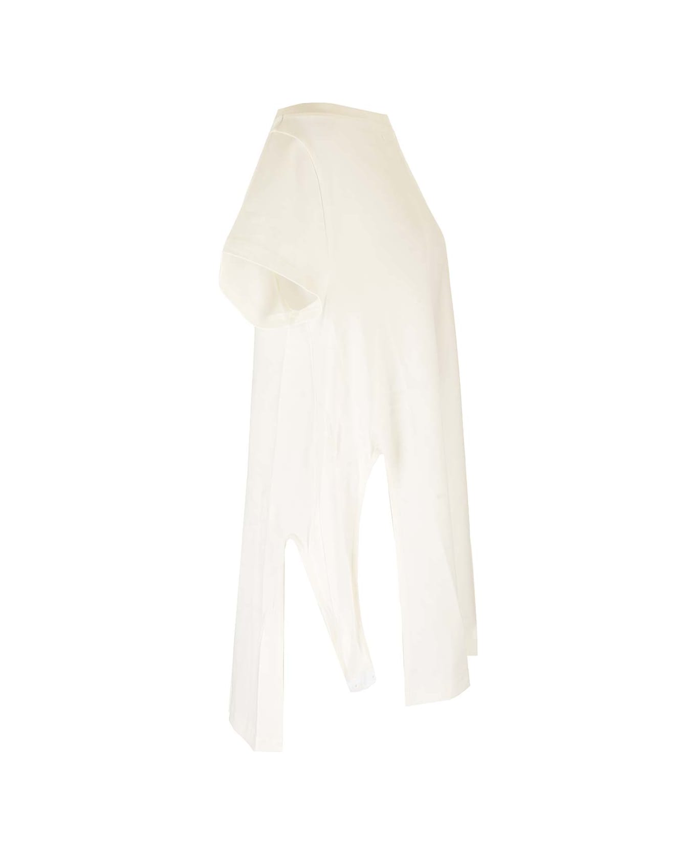 Courrèges Cotton Jersey Mini Dress - HERITAGE WHITE