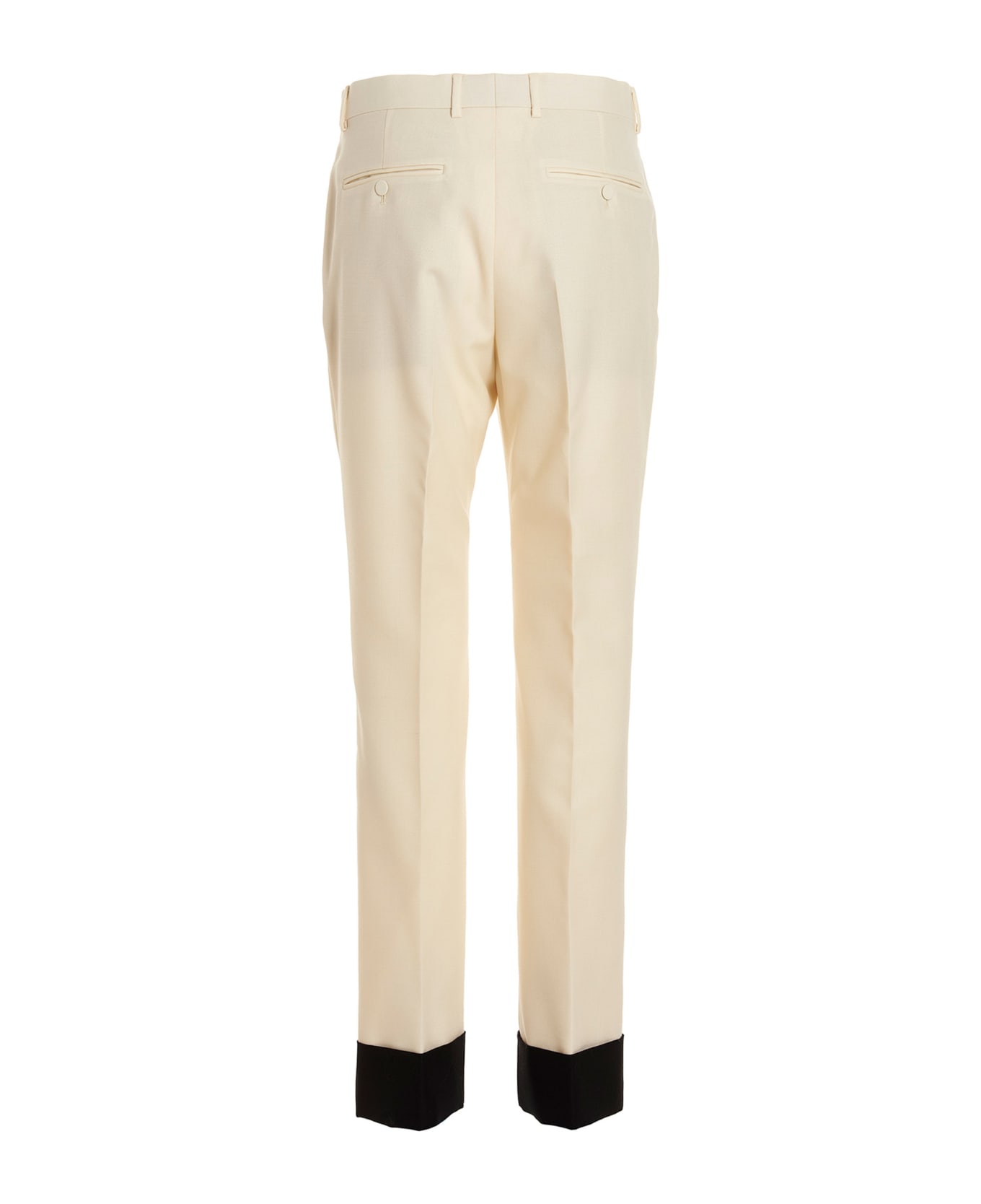 Gucci Contrast Edging Pants - White/Black