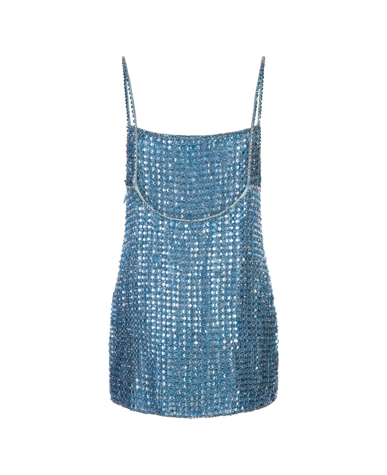 retrofete Aqua Blue Leona Crystal Dress - Blue