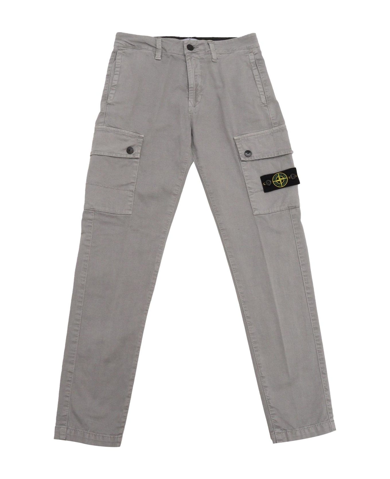 Stone Island Compass-badge Tapered-leg Trousers - V0164