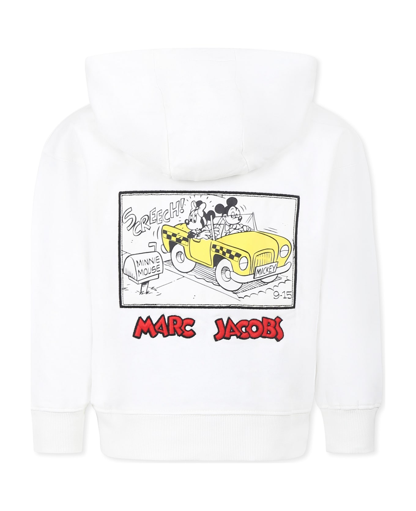 Marc Jacobs White Sweatshirt For Kids With Mickey Mouse - White
