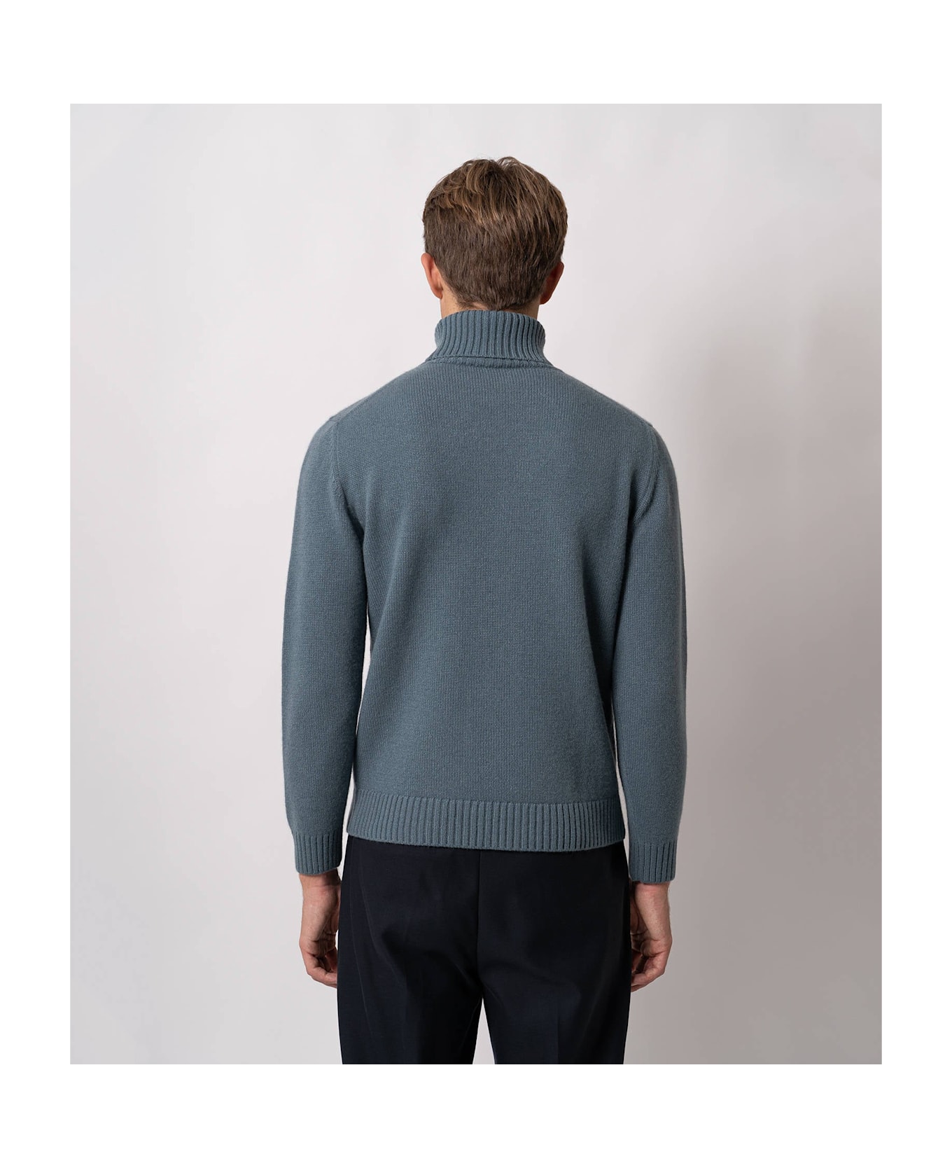 Larusmiani Turtleneck Sweater 'diablerets' Sweater - Teal