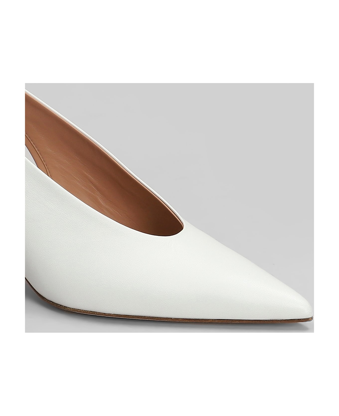 Lella Baldi Pumps In White Leather - white
