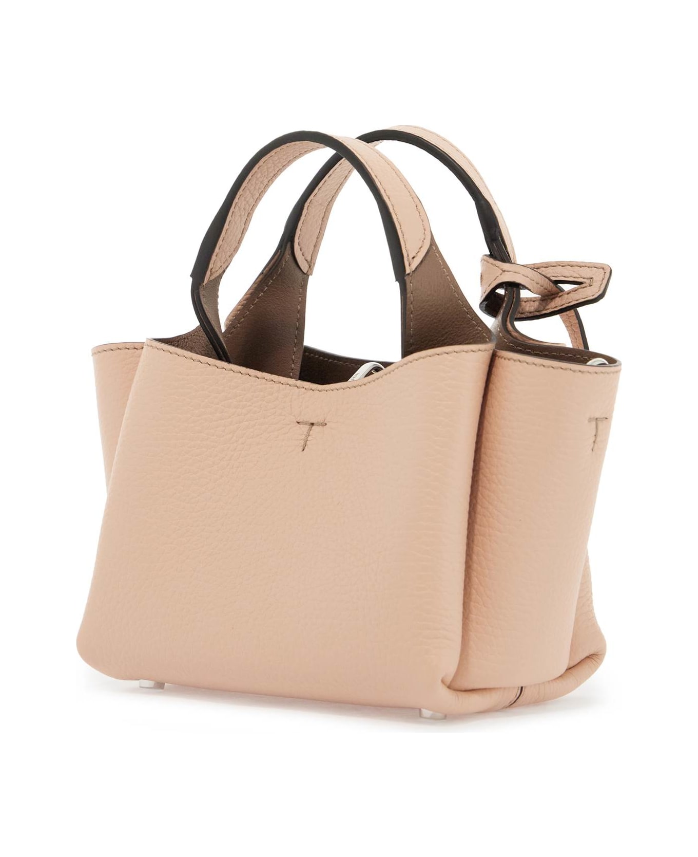 Tod's Embossed Logo Toggle Lock Tote - M011(BALLERINA)+C413(CRETA CH) (Pink)