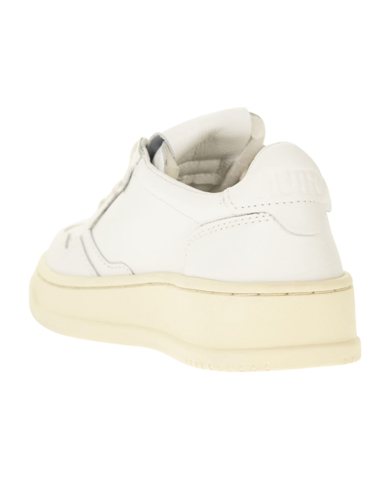 Autry Medalist Low - Leather Sneakers - White シューズ