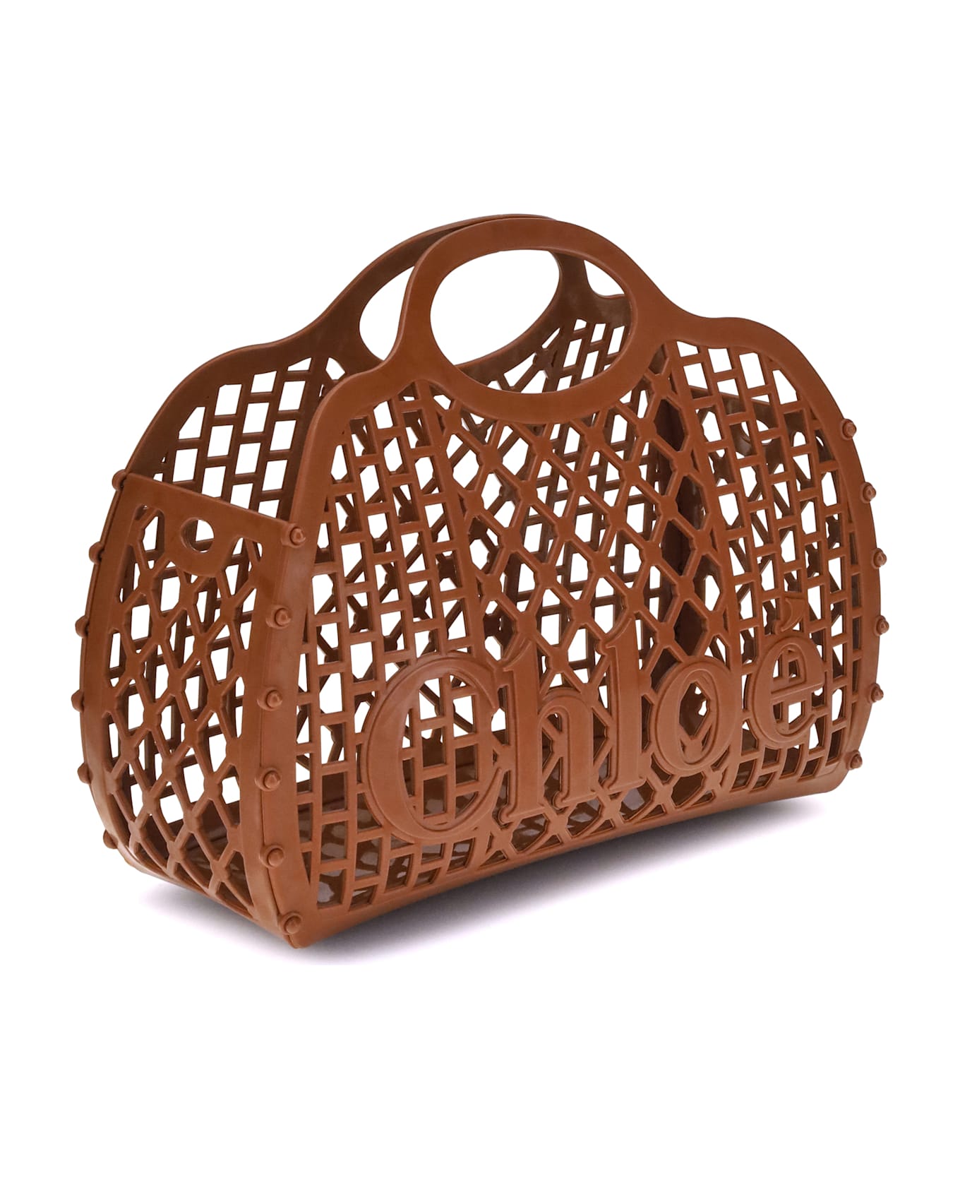Chloé Cage Handbag - BROWN