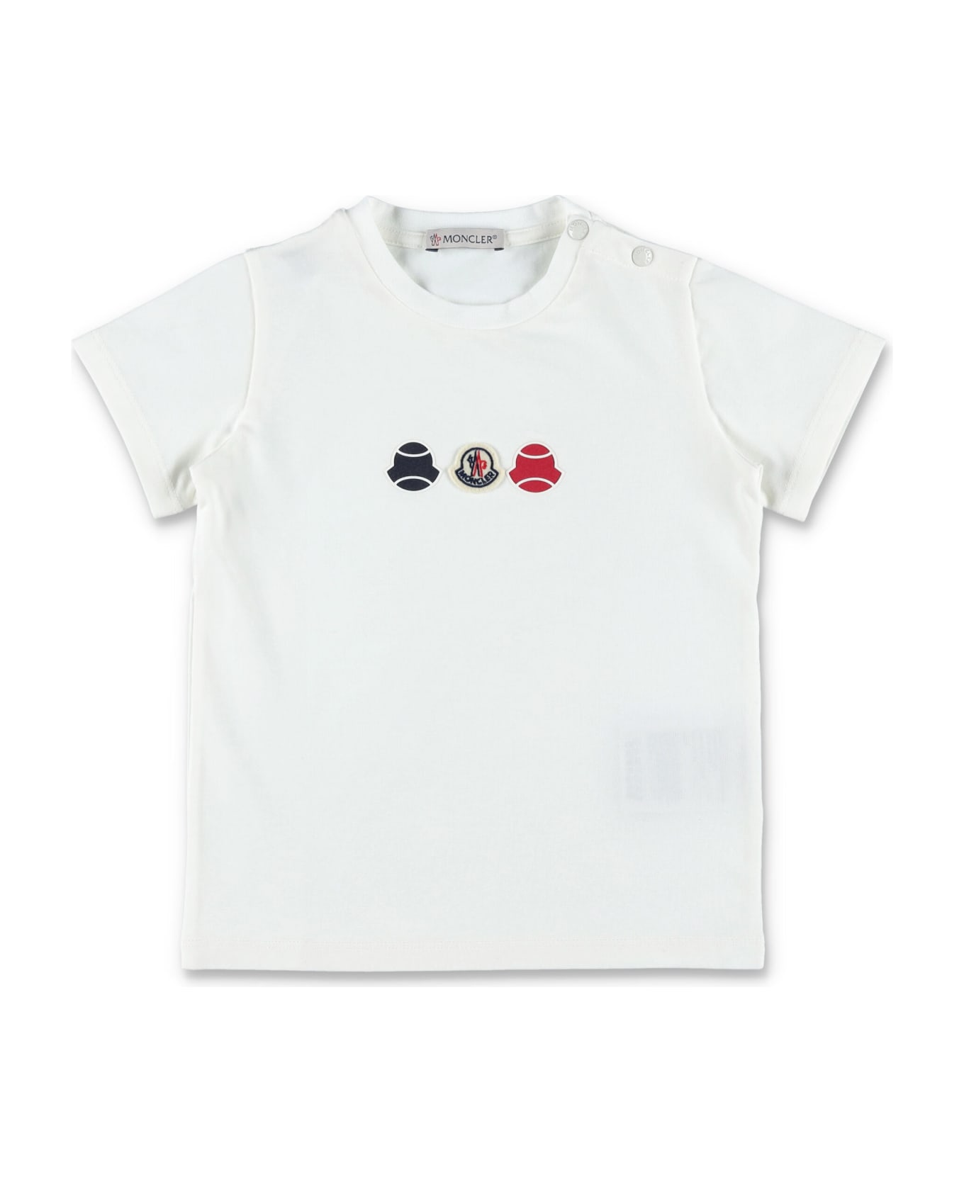 Moncler Short Sleeves T-shirt - WHITE Tシャツ＆ポロシャツ