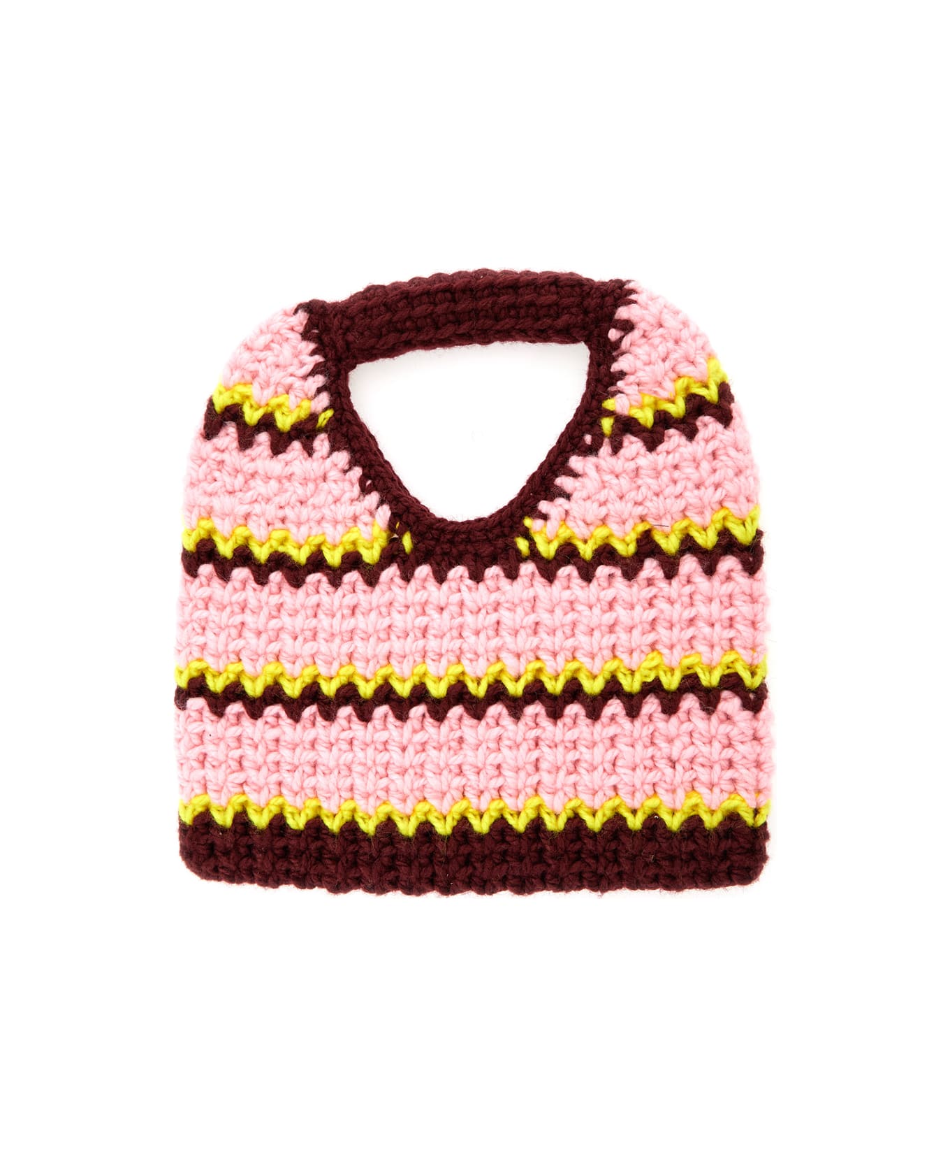 Marni Multicolor Stripe Handbag In Knitted Fabric Woman - Multicolor アクセサリー＆ギフト