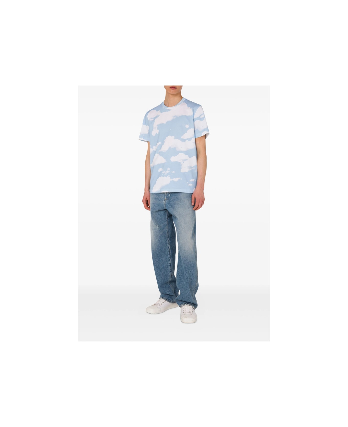 Moschino T-shirt - BLUE/WHITE
