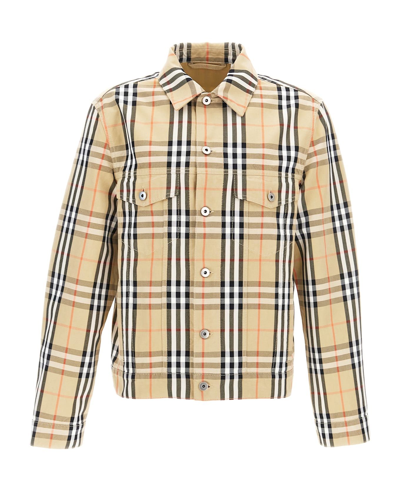 Burberry Check Jacket - Beige