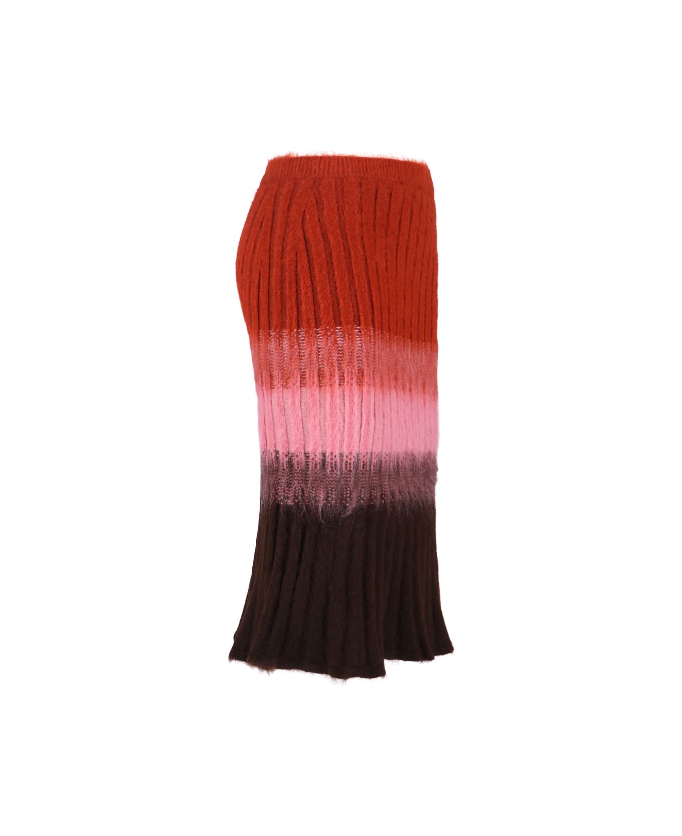 Fendi Mohair Blend Skirt - Tin Rust Blush