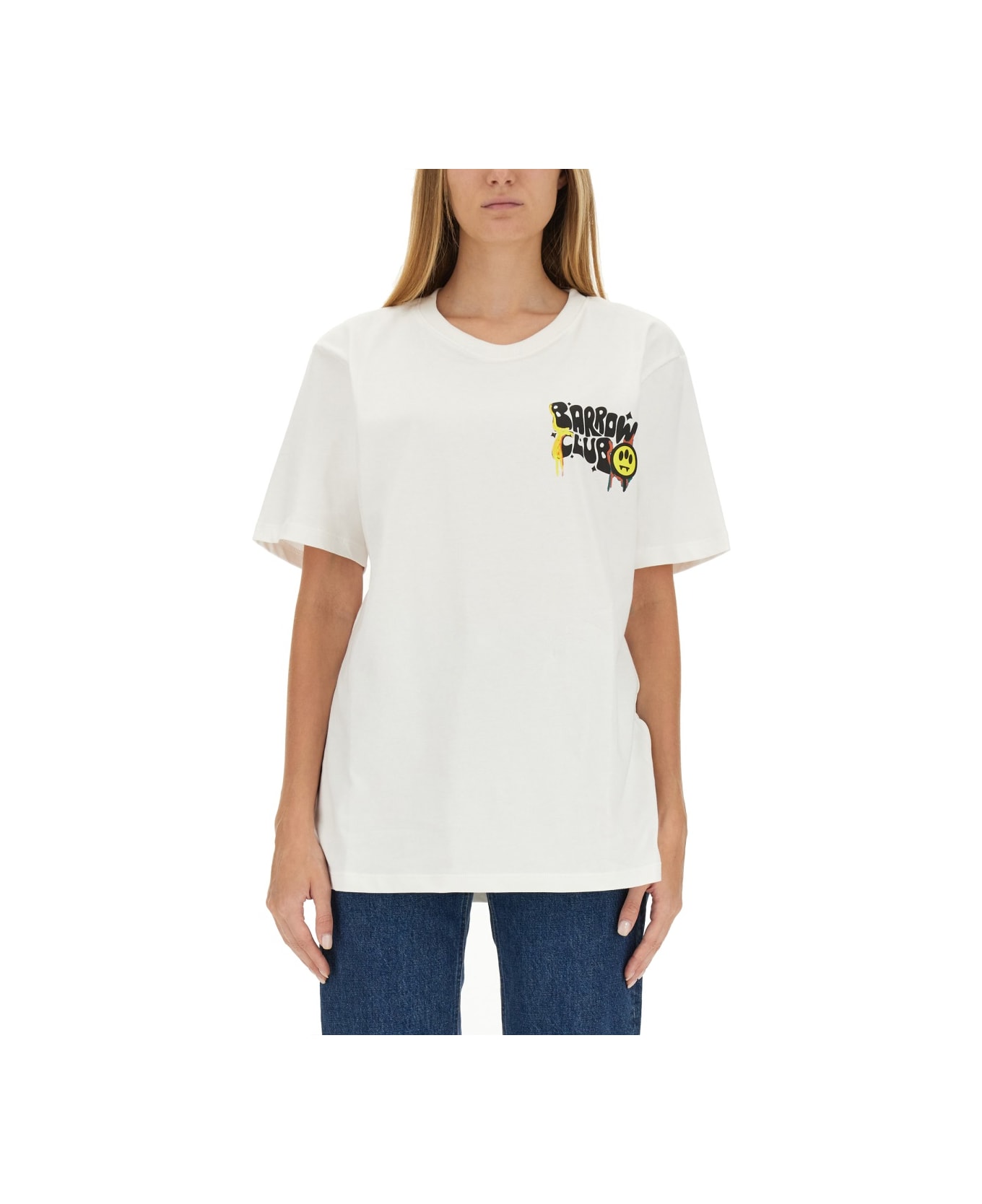 Barrow Logo Print T-shirt - WHITE Tシャツ