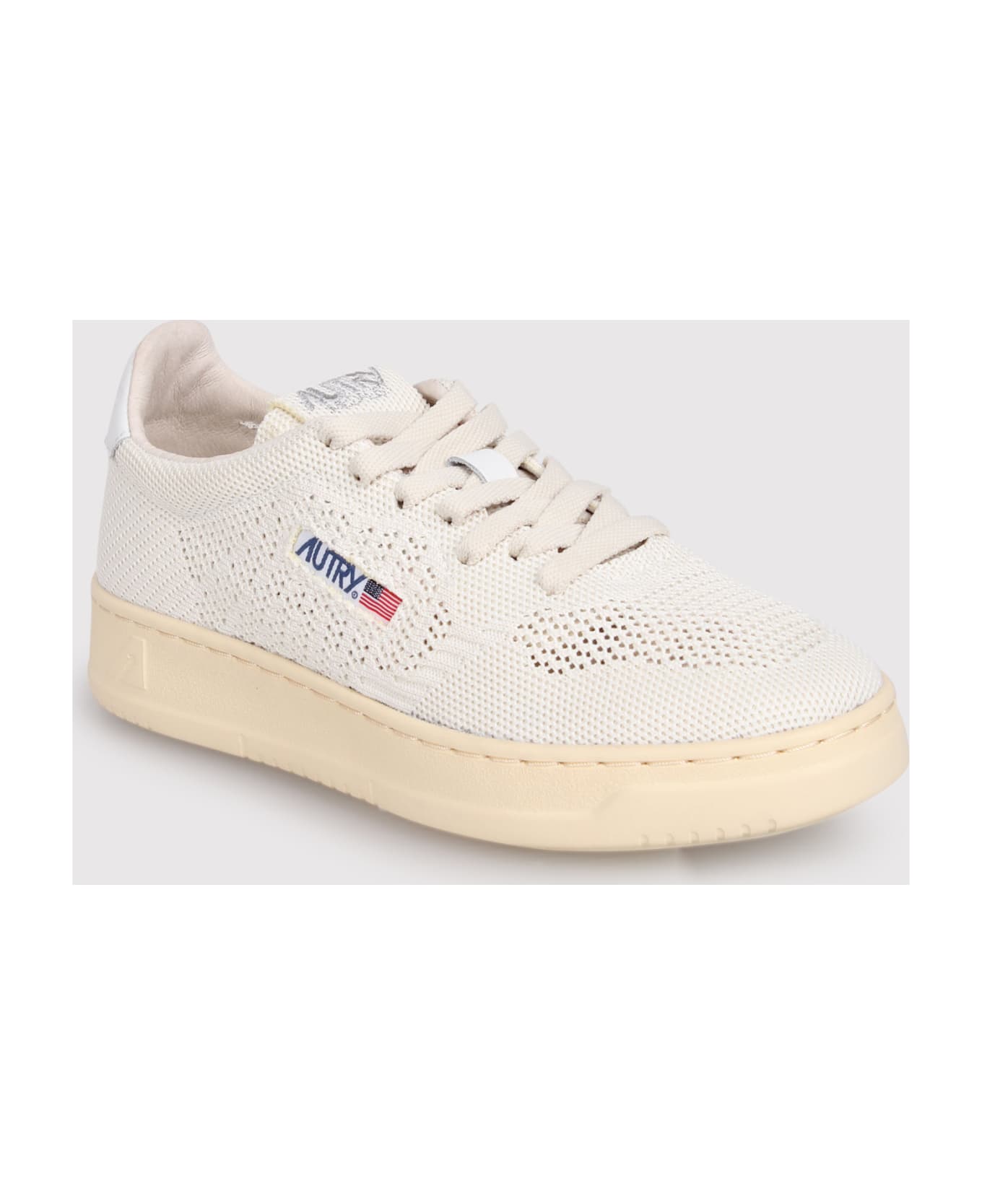 Autry Medalist Easeknit Low Sneakers In Fabric