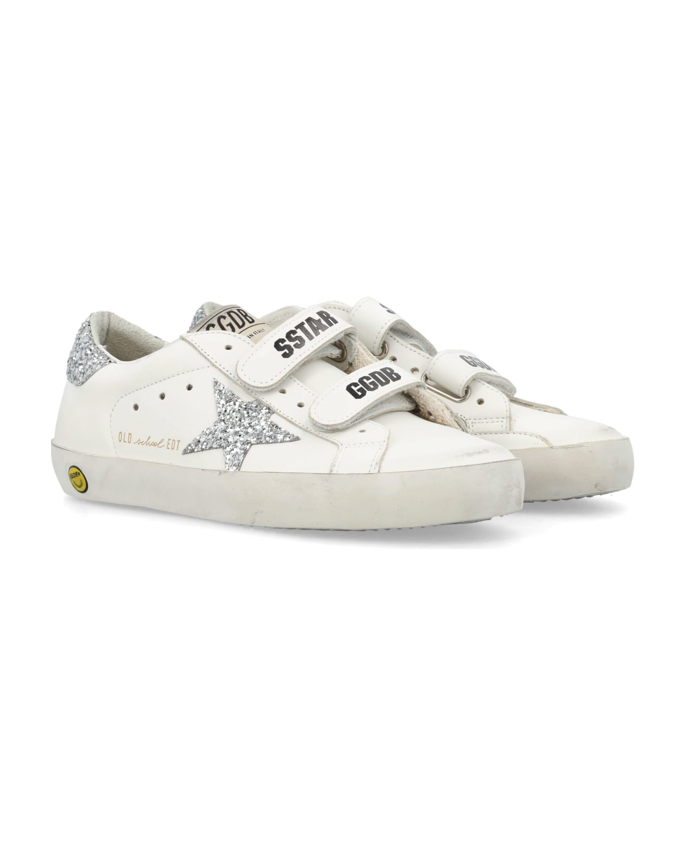 Golden Goose Old School Sneakers - WHITE/ICE/SILVER