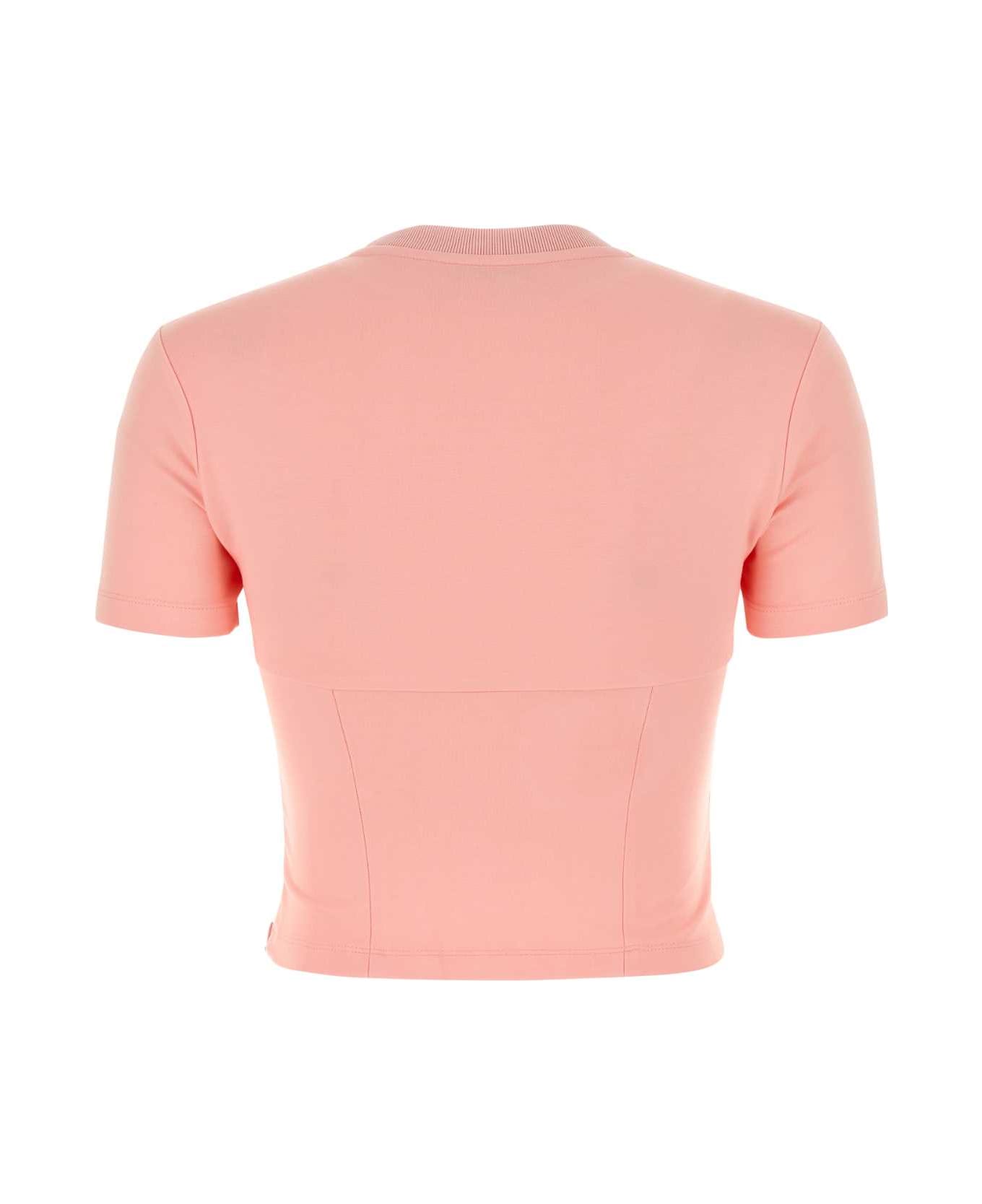 AREA Pink Stretch Jersey T-shirt - CANDYROSE