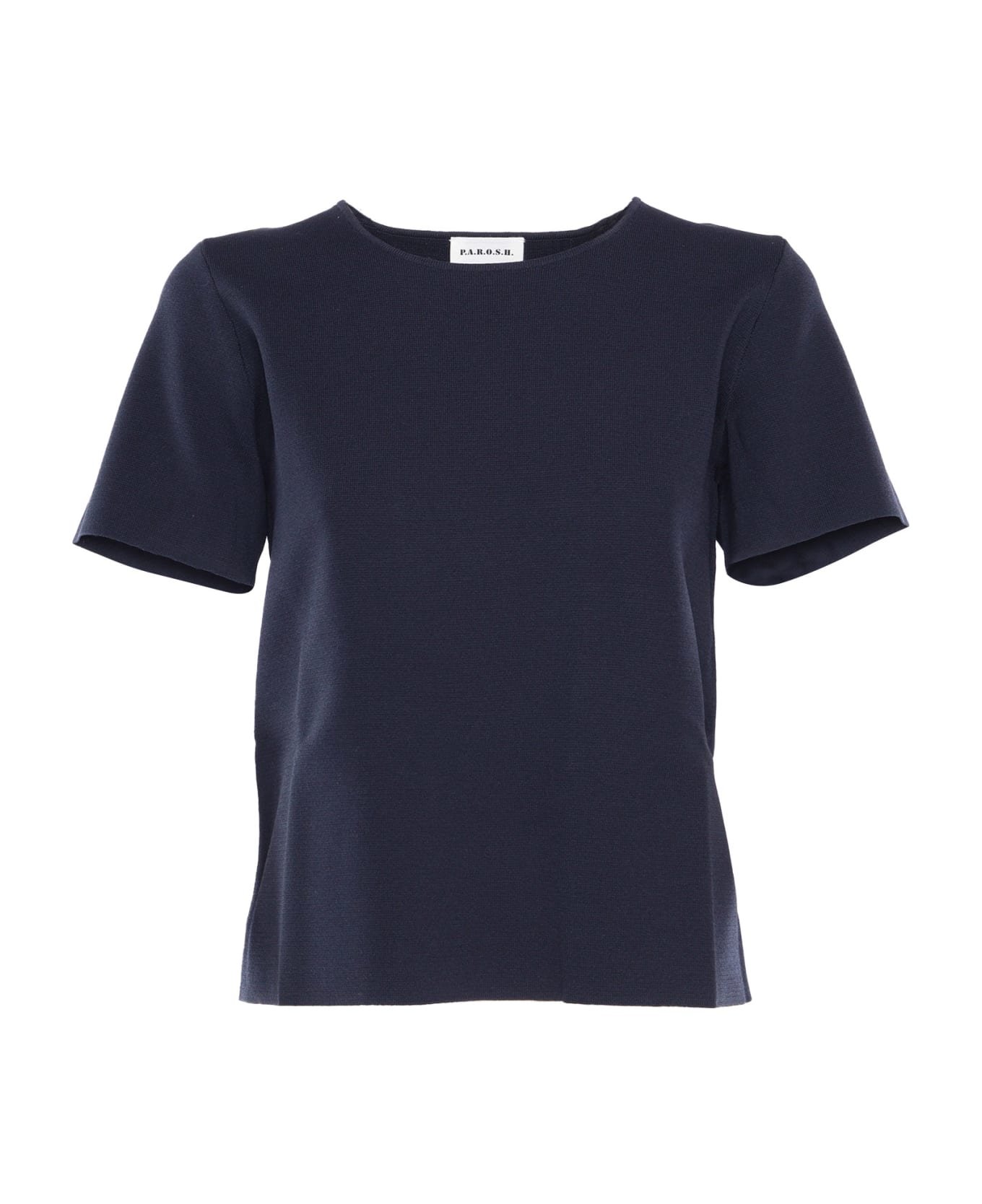 Parosh Blue T-shirt - BLUE ニットウェア