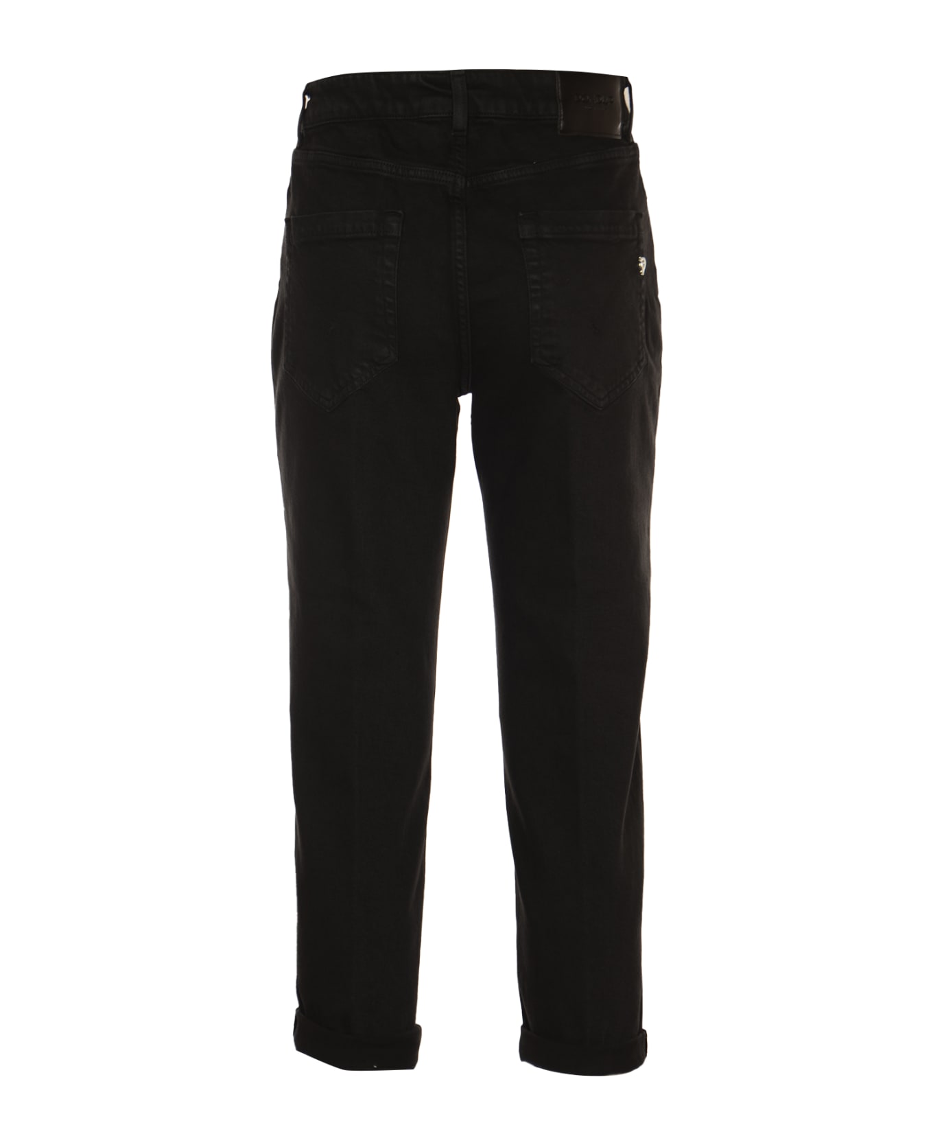 Dondup Button Fitted Jeans - Black