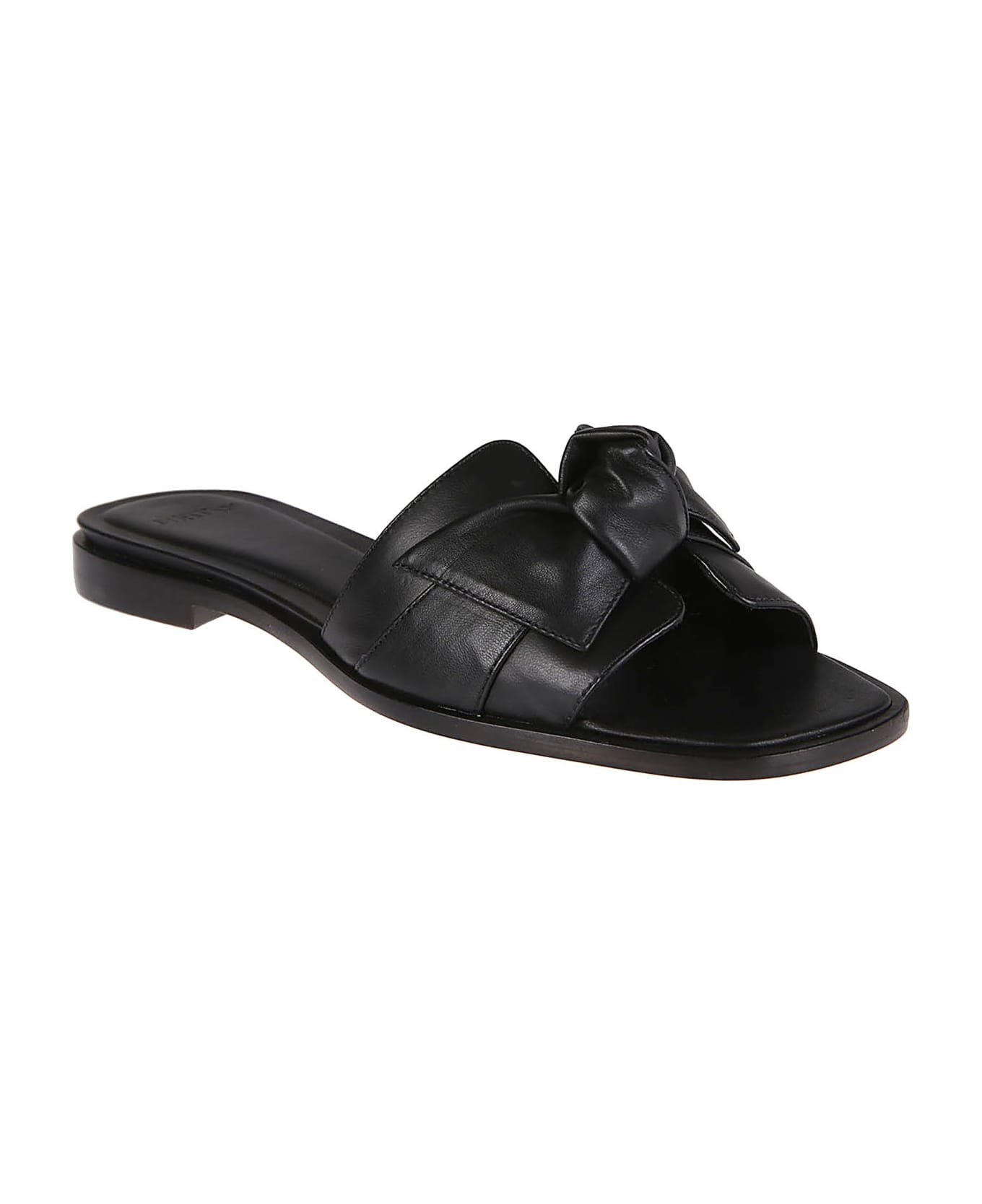 Alexandre Birman Maxi Clarita Square Flat Sandals - Black サンダル
