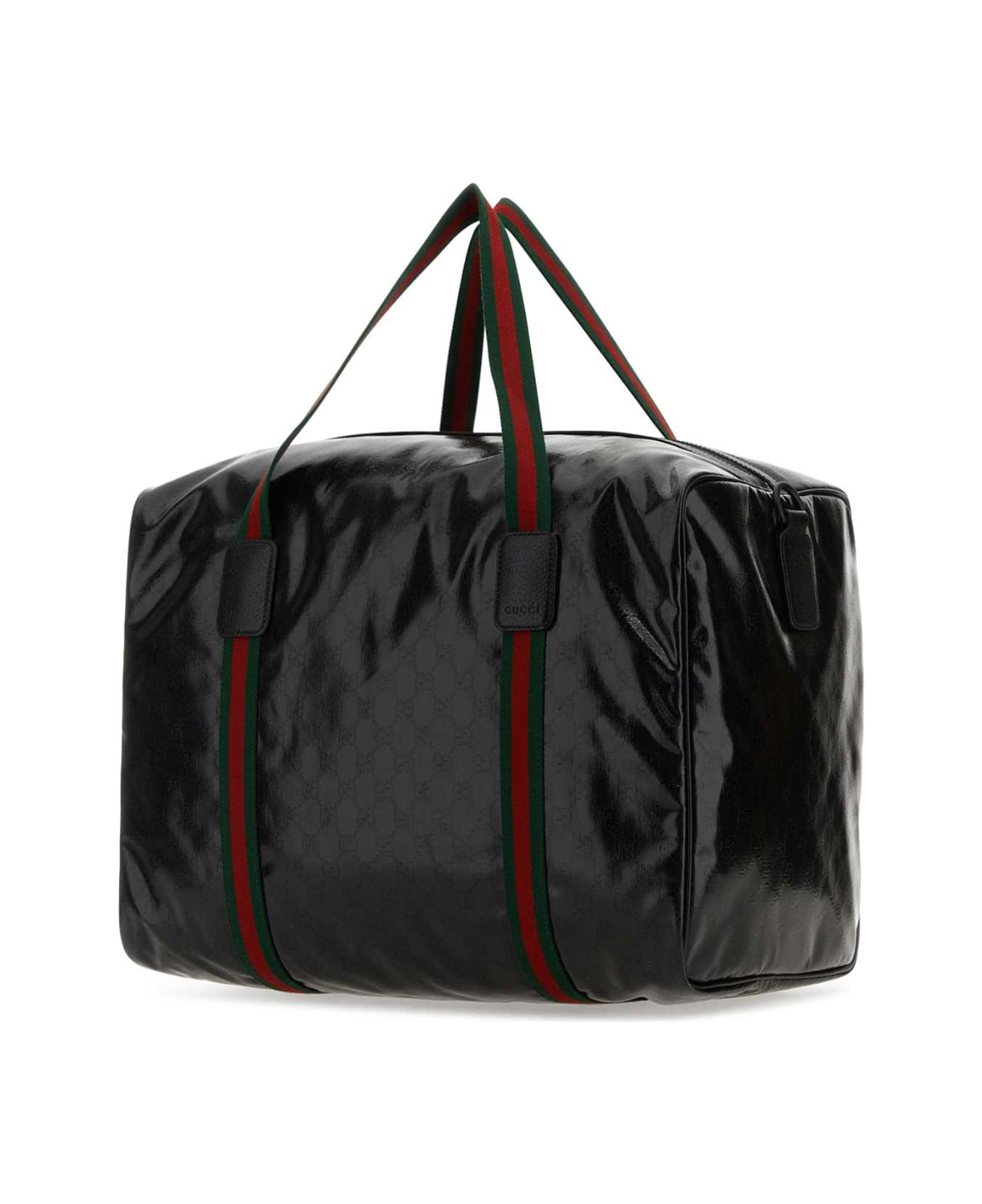 Gucci Black Gg Crystal Fabric Travel Bag - BLK