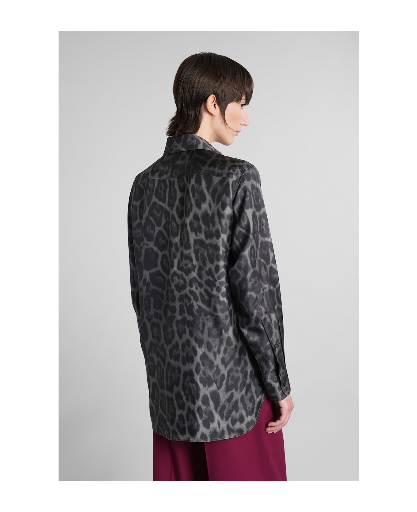 Stella McCartney Shirt In Grey Silk - grey