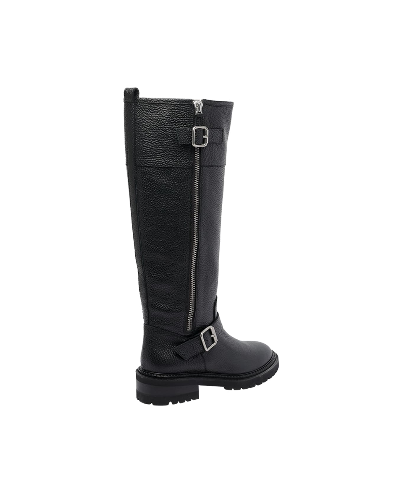 Via Roma 15 Buckles Boots - Black