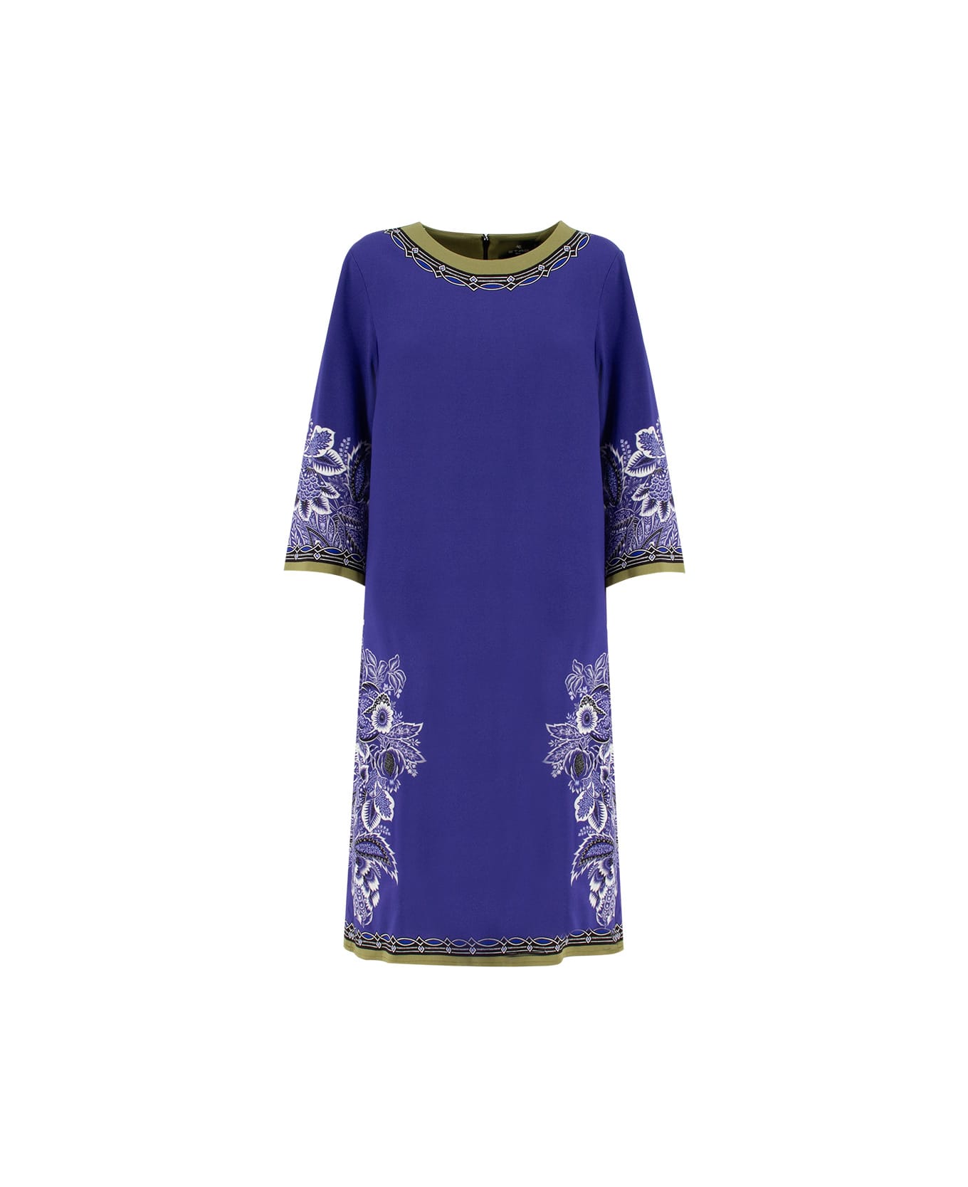 Etro Dress - PRINT ON BLUE BASE