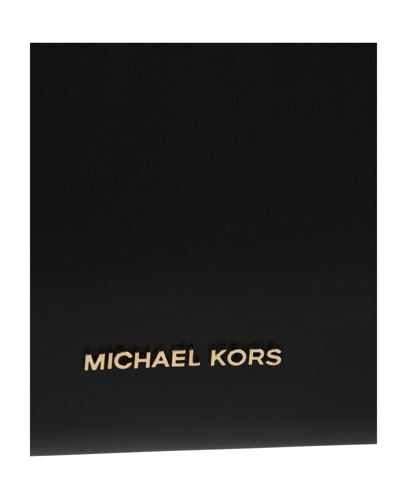 Michael Kors Belle Shoulder Bag In Black Leather - Black