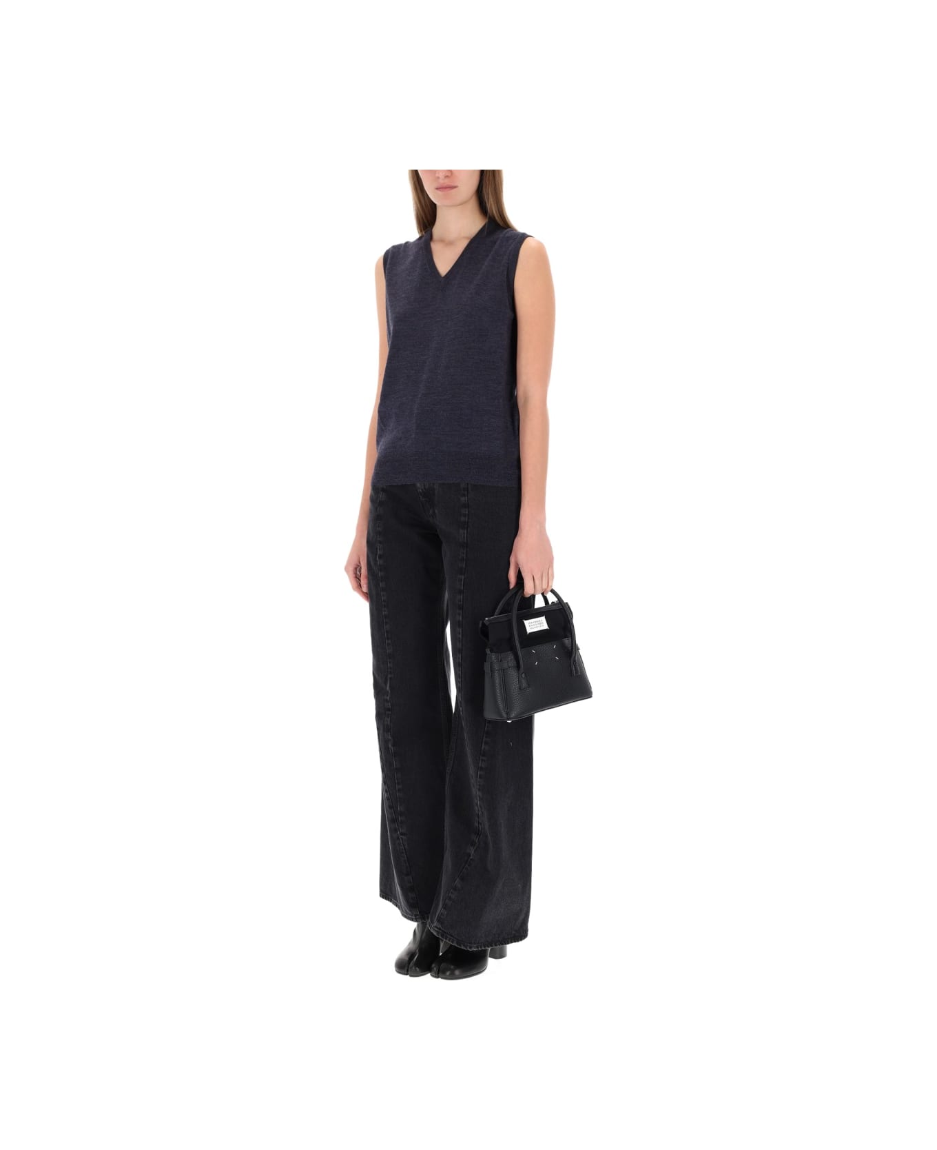 Maison Margiela V-neck Vest - BLUE ベスト
