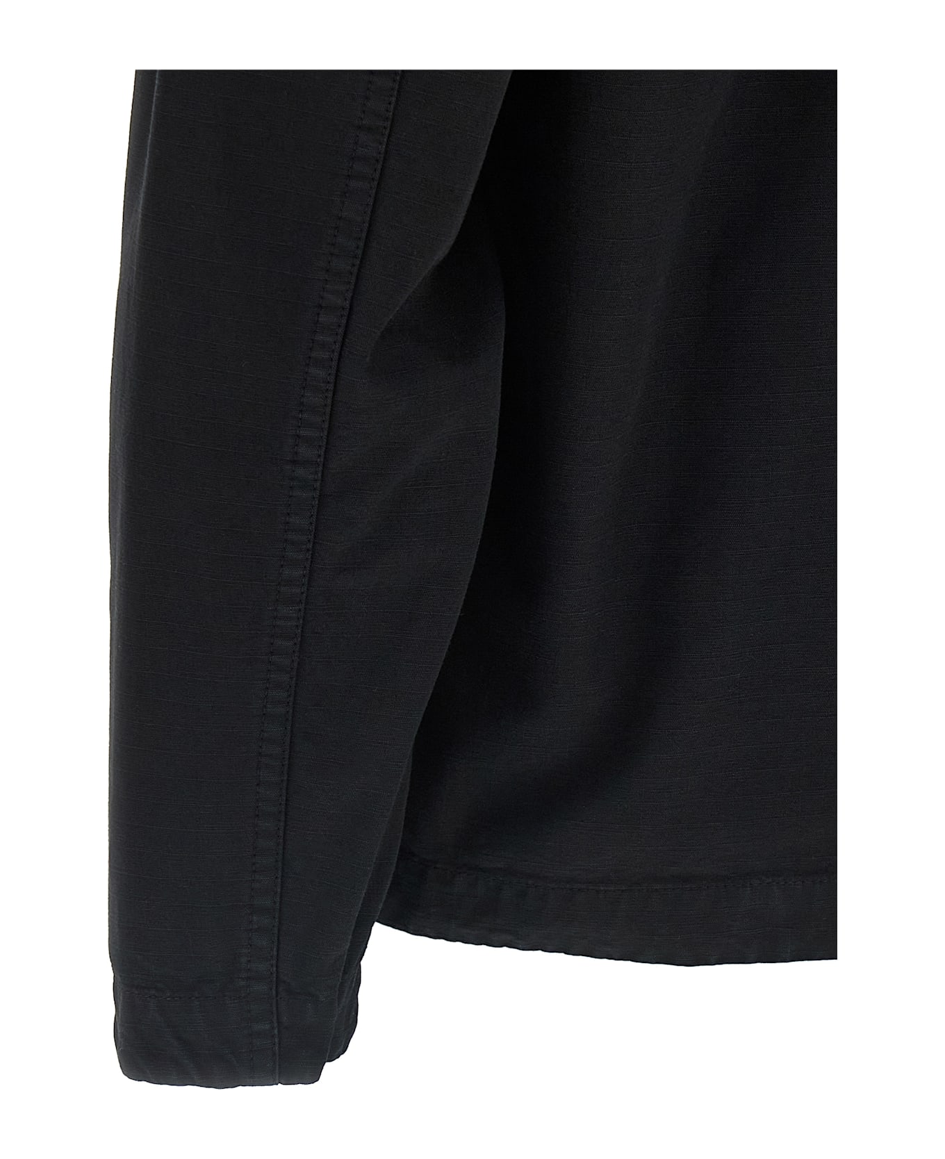 Stone Island Raw Cotton Overshirt - Black  