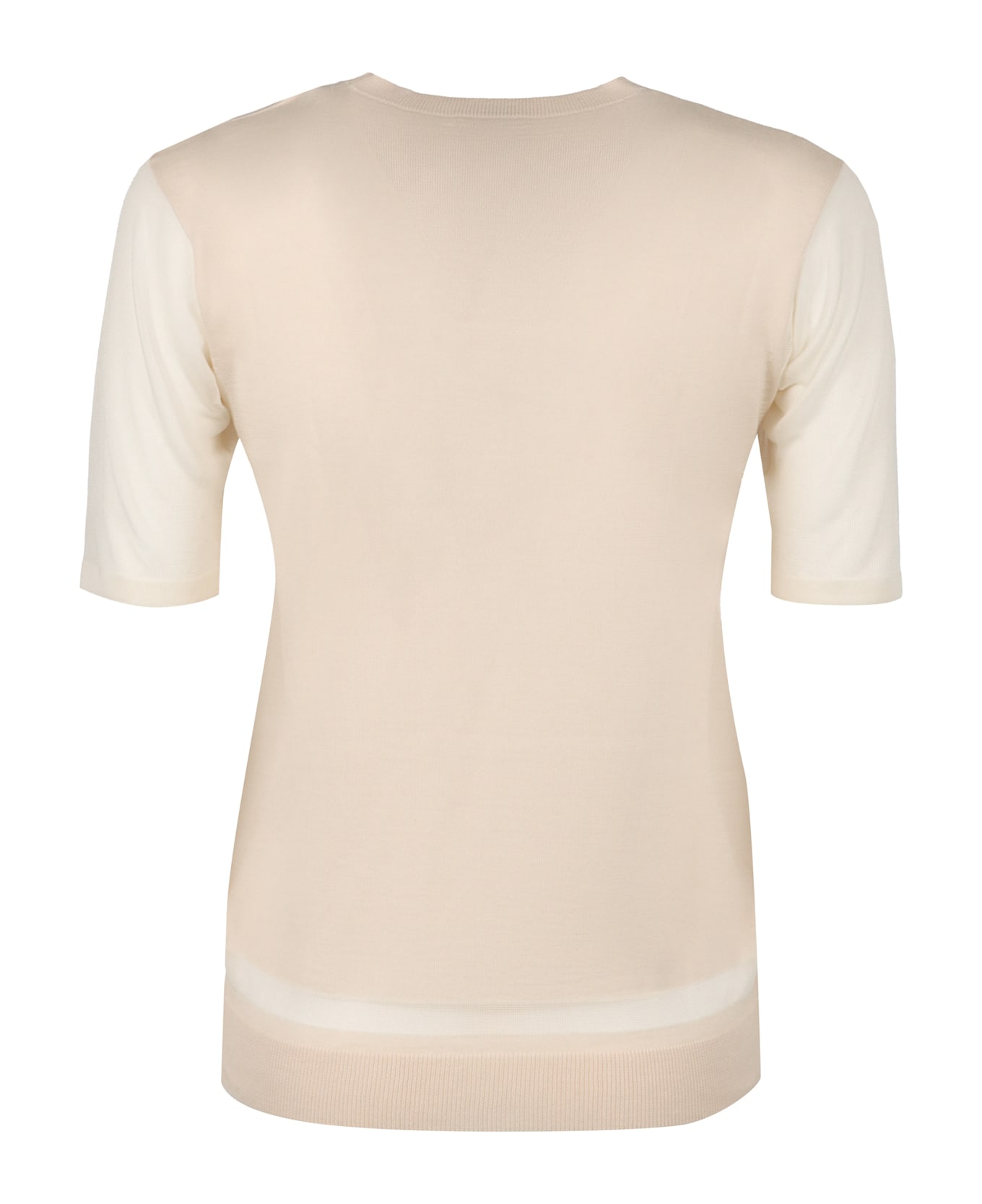 Agnona Knitted Wool-blend Top - Pink
