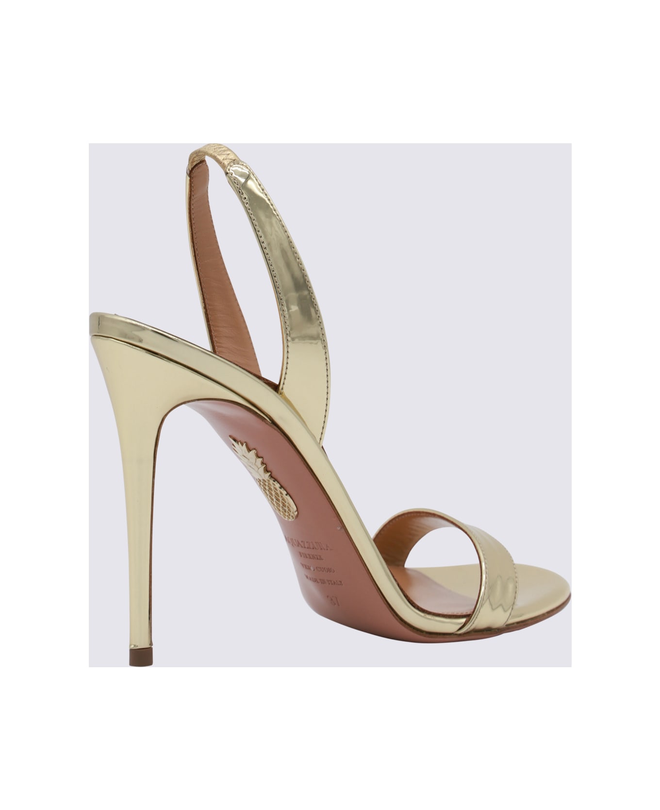 Aquazzura Gold Sandals - Golden