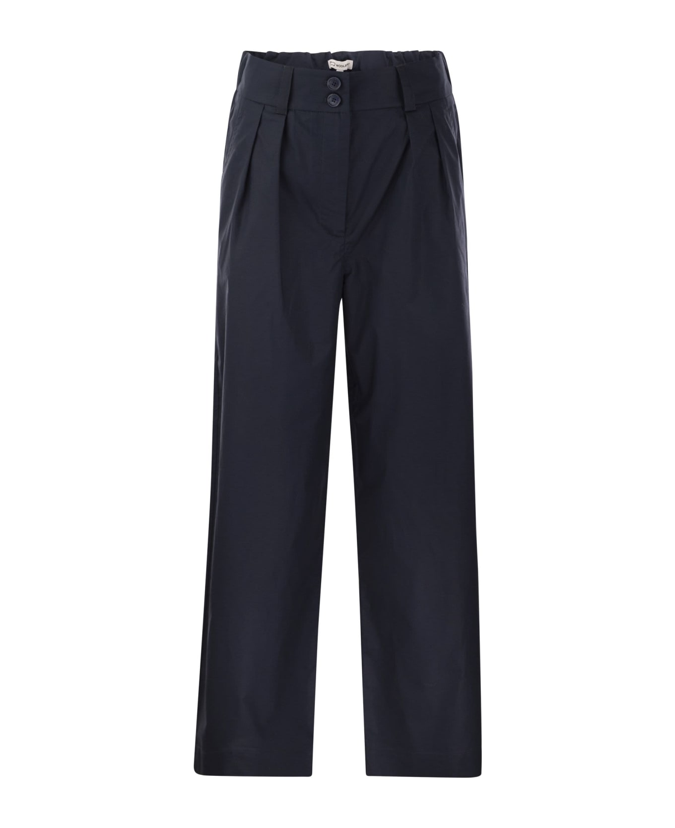 Woolrich Cotton Pleated Trousers - Melton Blue