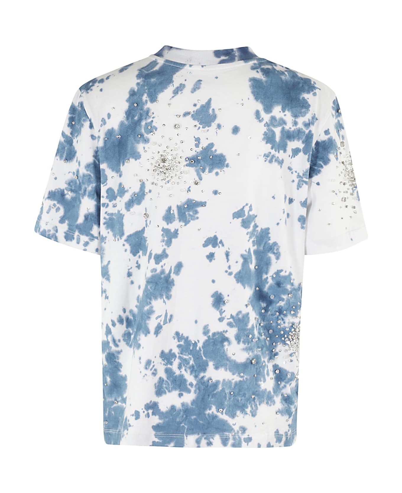 Des Phemmes Tie Dye Splash Embroidery T Shirt