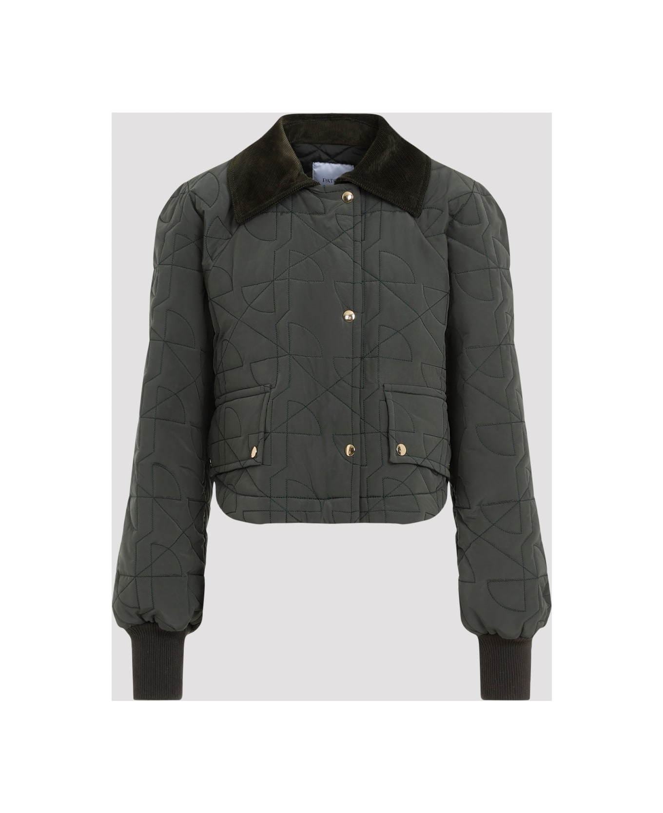 Patou Cropped Quilted Blouson - B Bottle Green