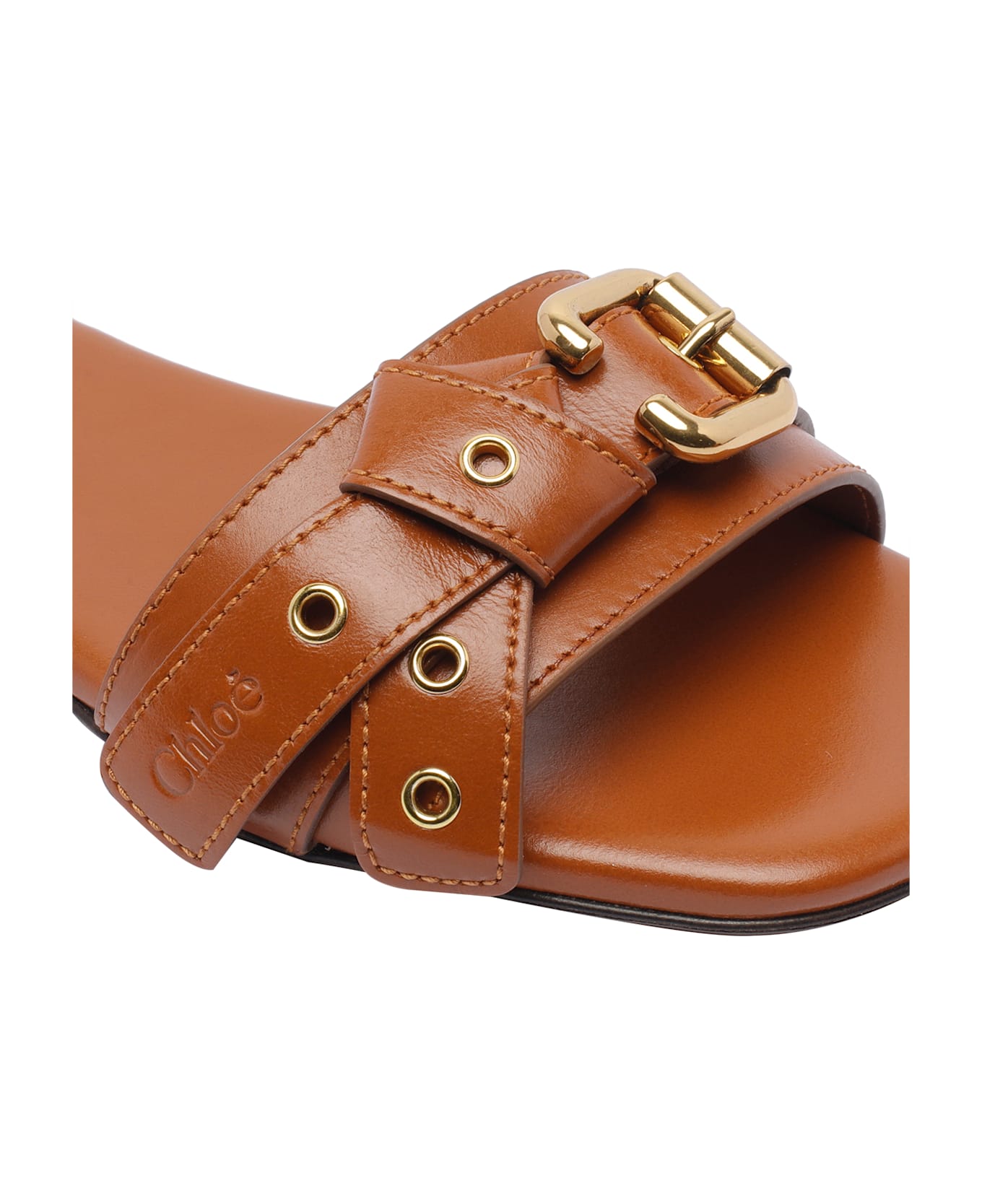 Chloé "mae" Flat Shoes - Brown