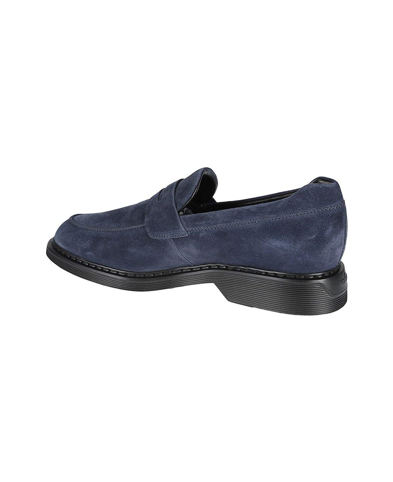 Hogan Mocassino Almond Toe Loafers - Blue