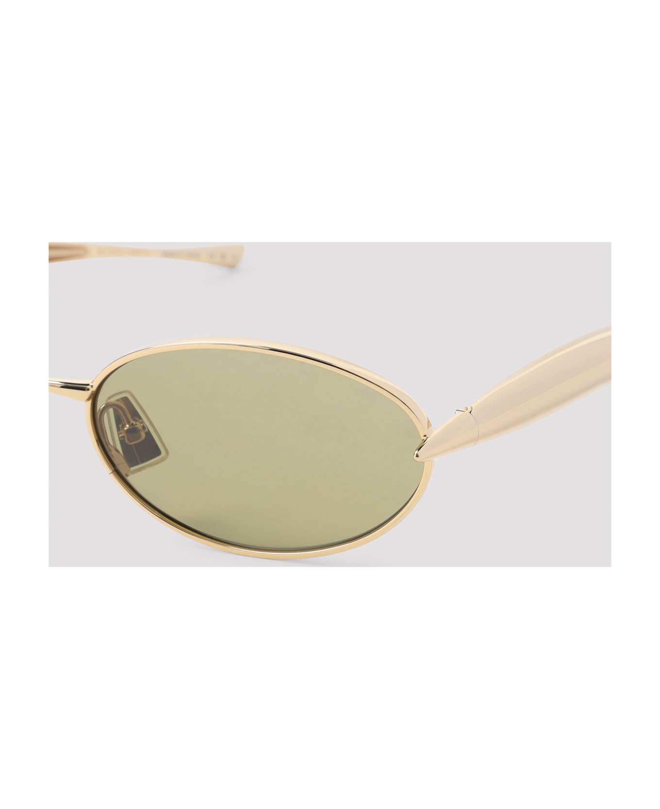 Bottega Veneta Metal Sunglasses - Gold Gold Green