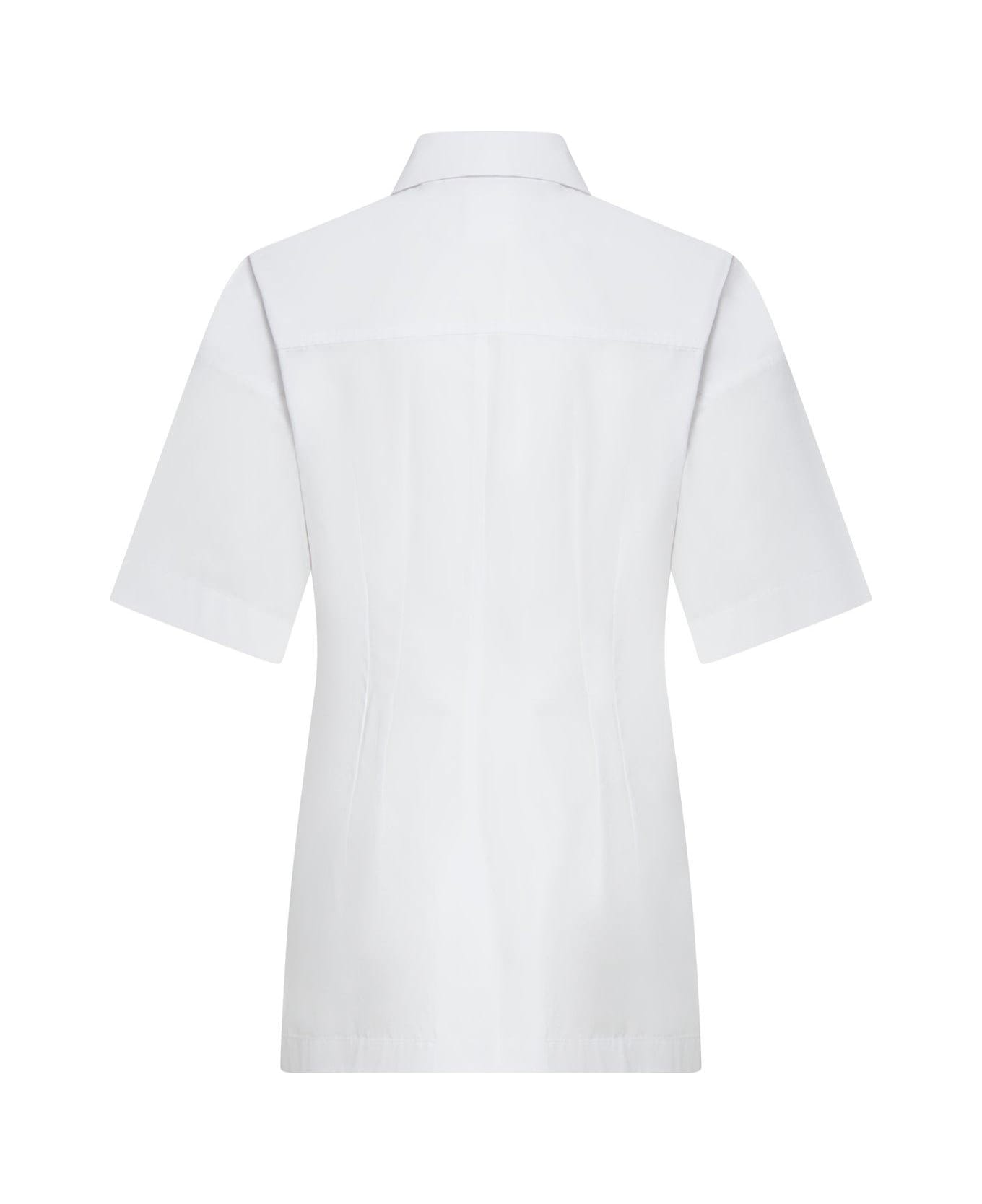 SportMax Buttoned Short-sleeved Shirt - Optic White