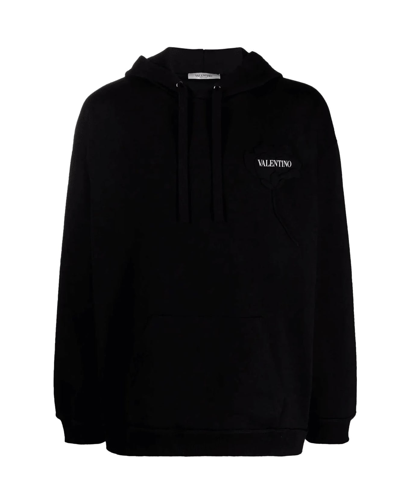 Valentino Cotton Logo Sweatshirt - Black