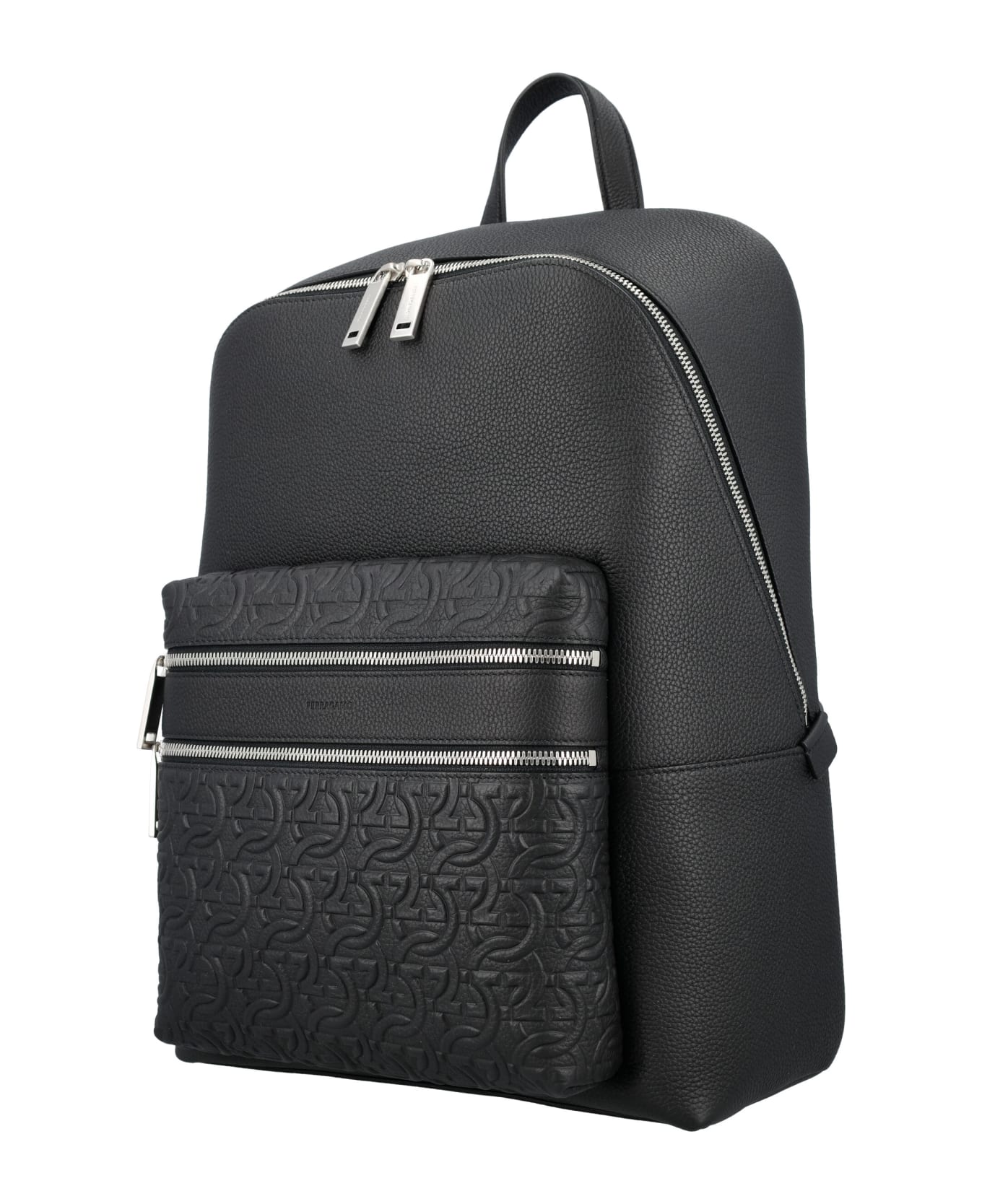 Ferragamo Leather Backpack - NERO || NERO || X 241366