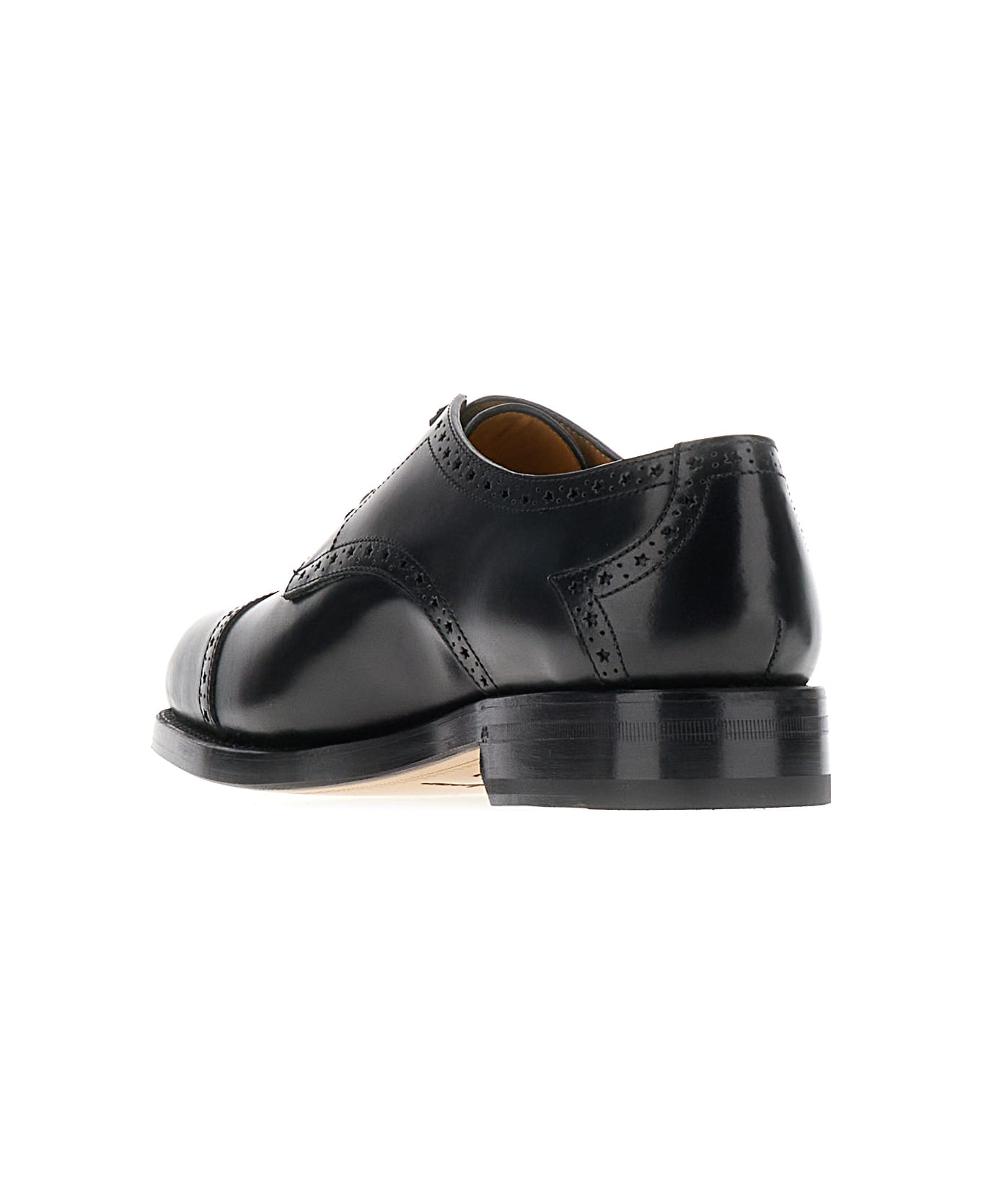 Gucci Black Leather Lace-up Shoes - 1000 レースアップシューズ