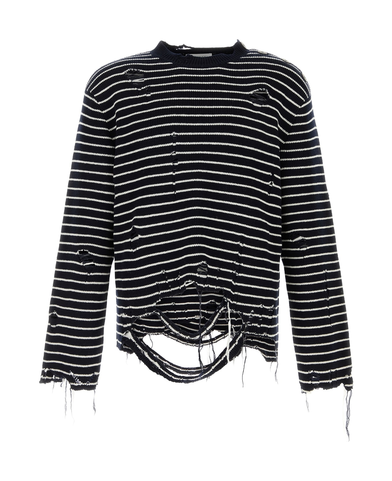 Alexander McQueen Distres Stripe Wo W Button Dtl - 4035