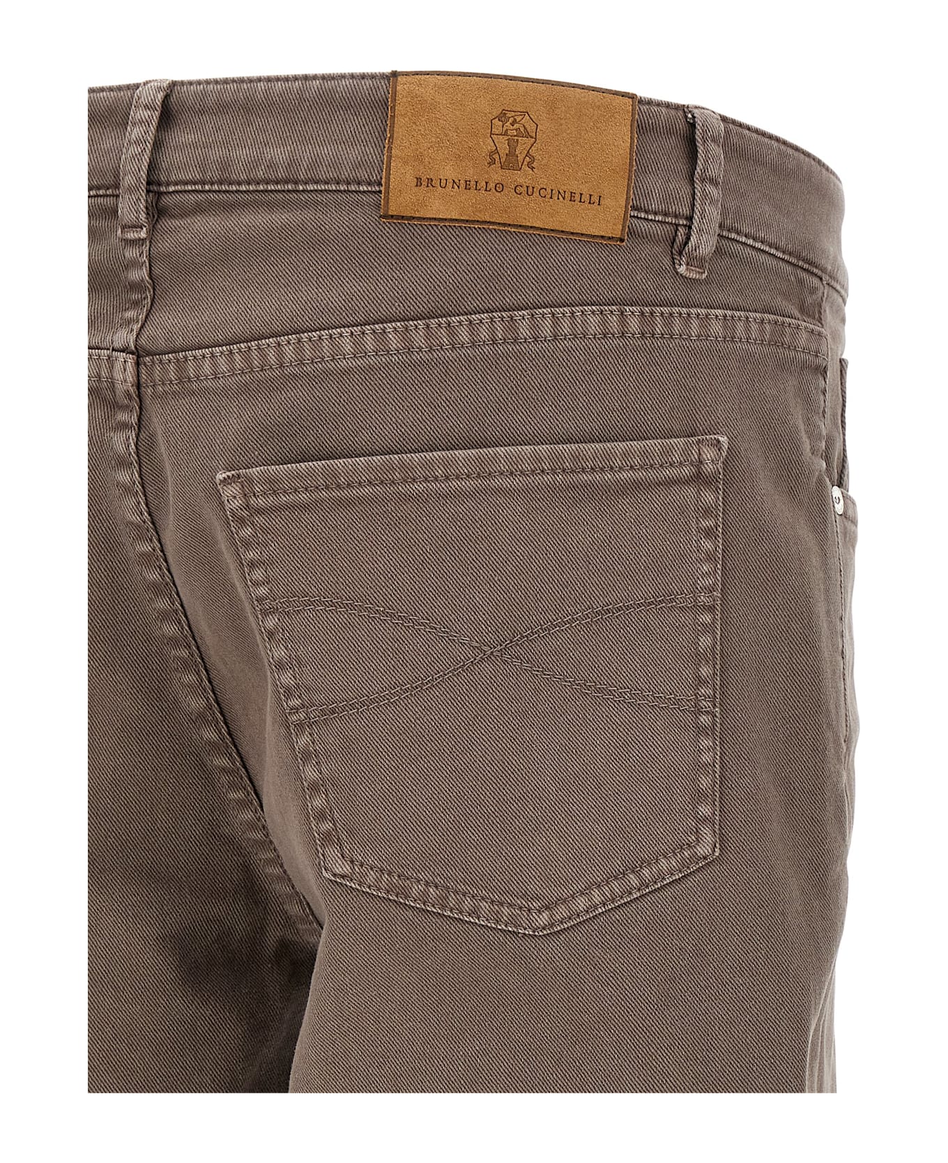 Brunello Cucinelli Garment-dyed Jeans - Beige
