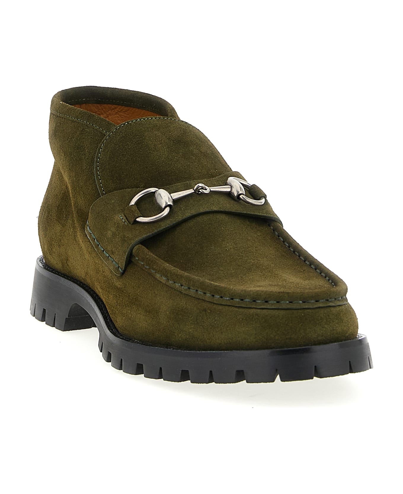 Gucci Horsebit Ankle Boots - Green