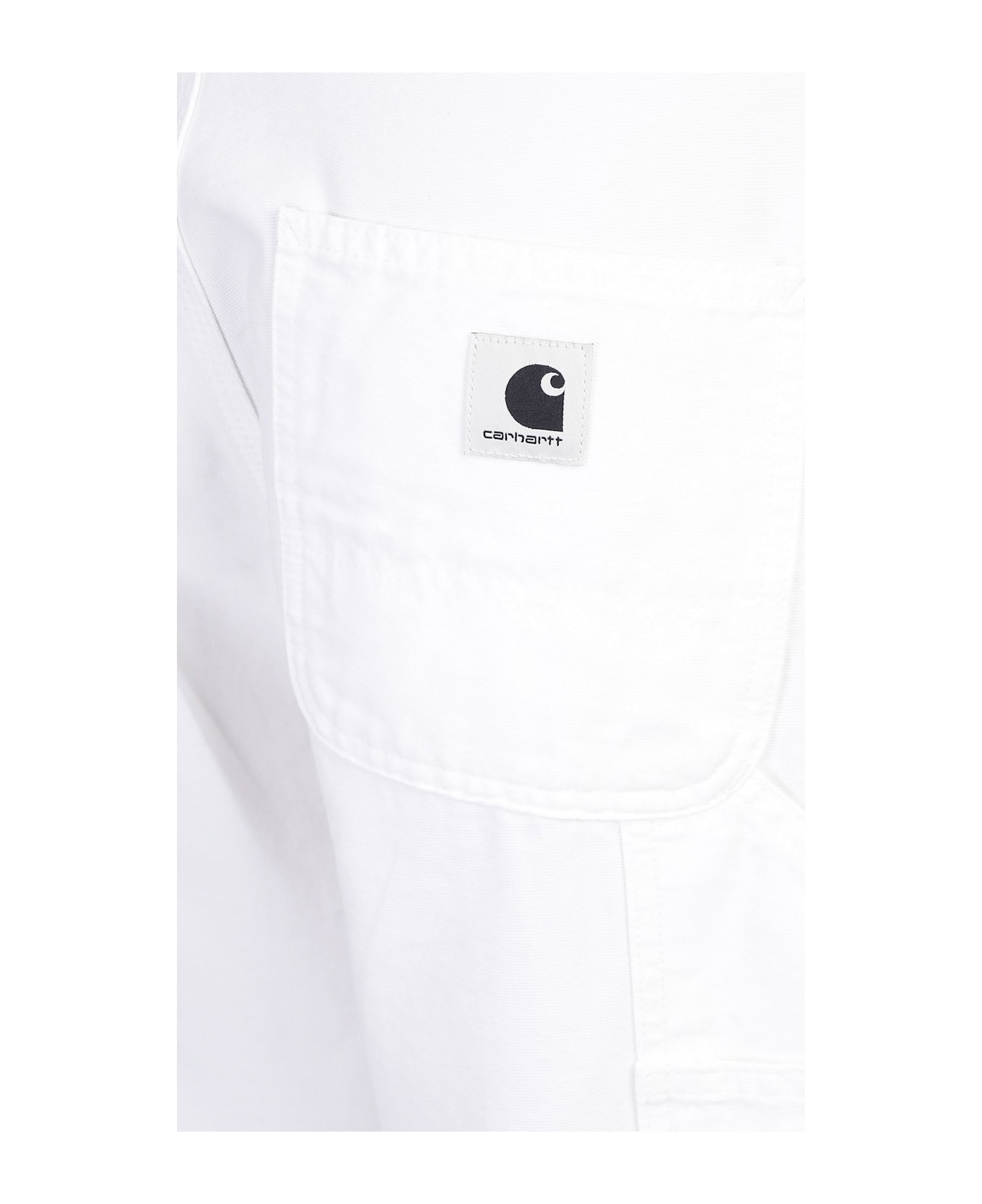 Carhartt Brandon Single Knee Pants In White Cotton - white