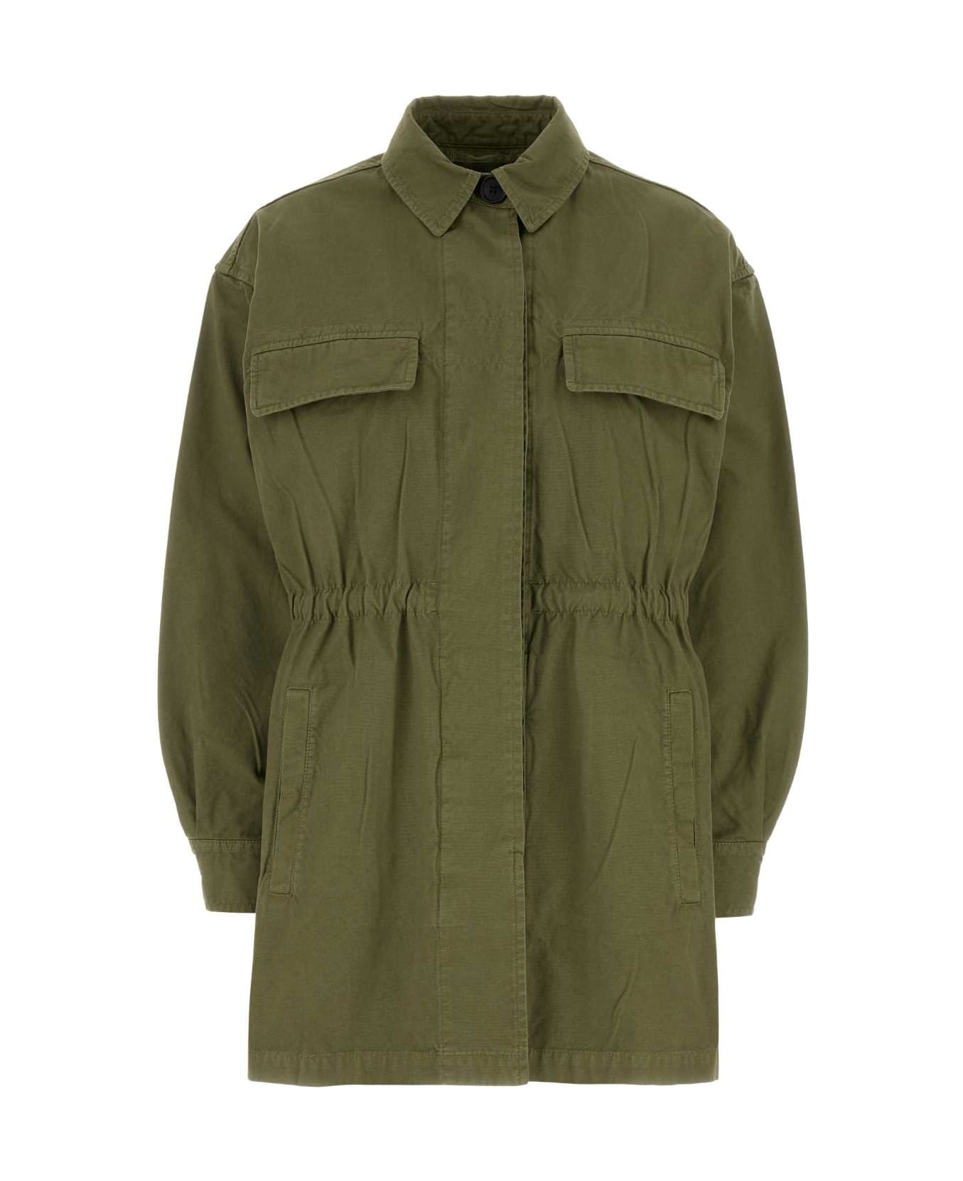 Prada Army Green Cotton Jacket - MILITARE